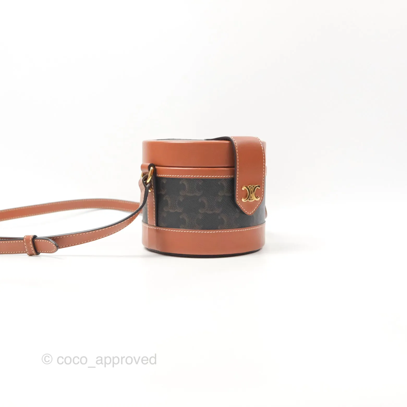 Celine Small Tambour Triomphe Canvas
