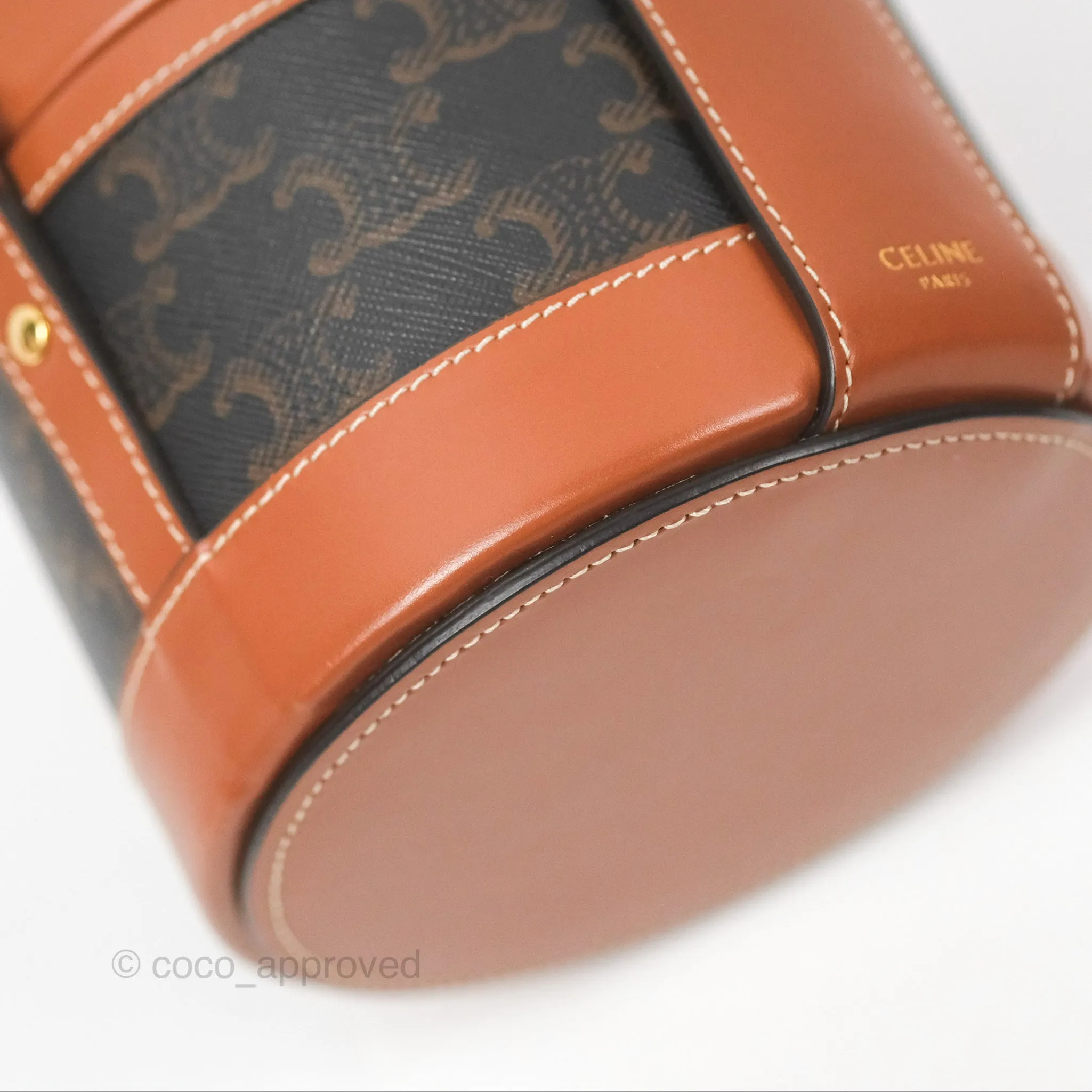 Celine Small Tambour Triomphe Canvas