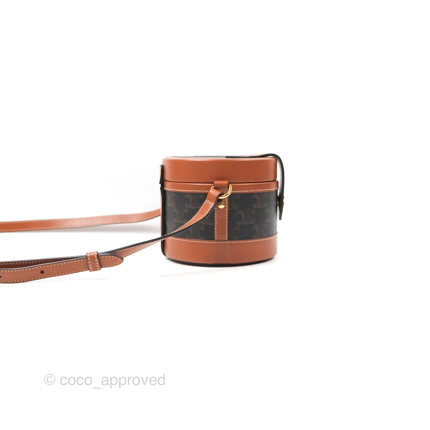 Celine Small Tambour Triomphe Canvas