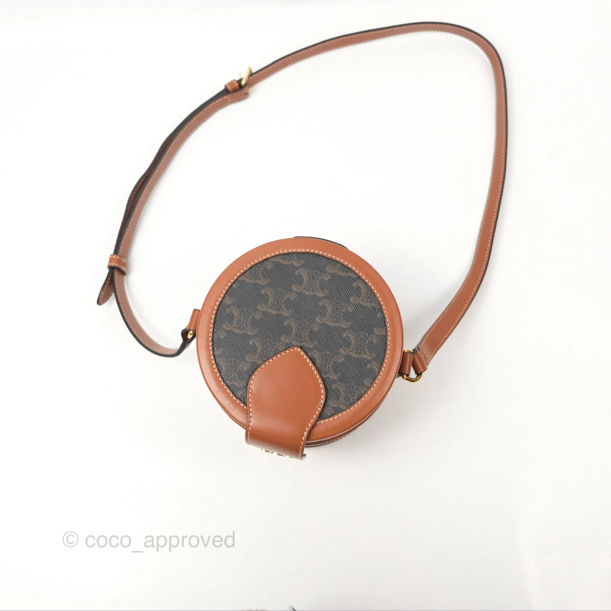 Celine Small Tambour Triomphe Canvas