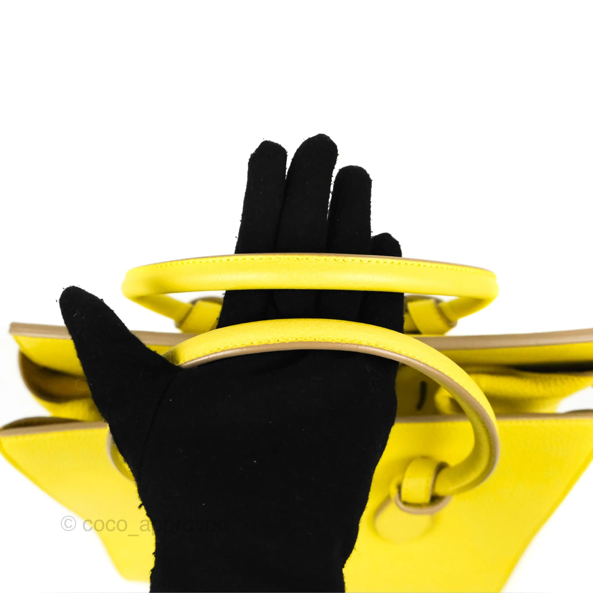 Celine Small Tie Knot Bag Yellow Grained Leather