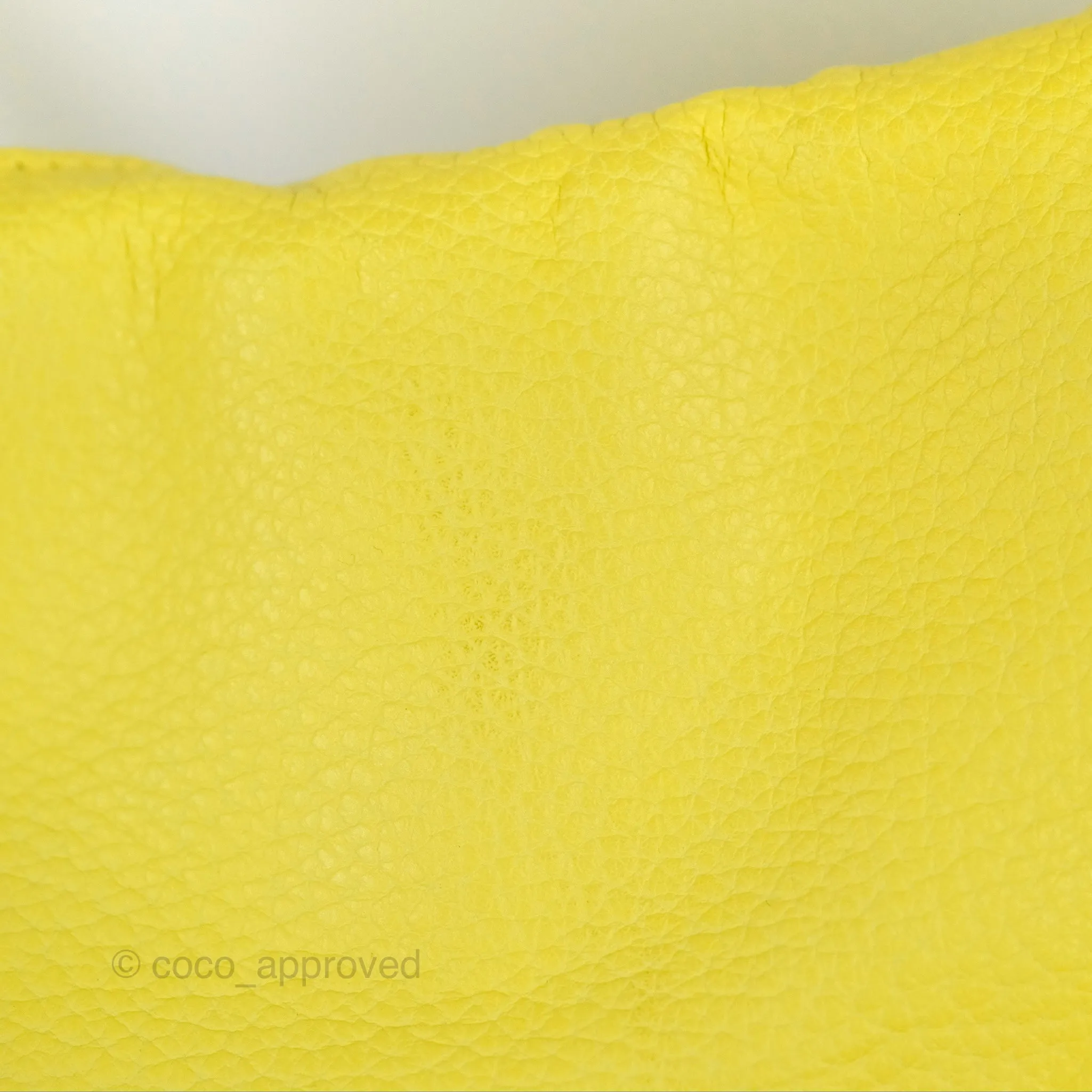 Celine Small Tie Knot Bag Yellow Grained Leather