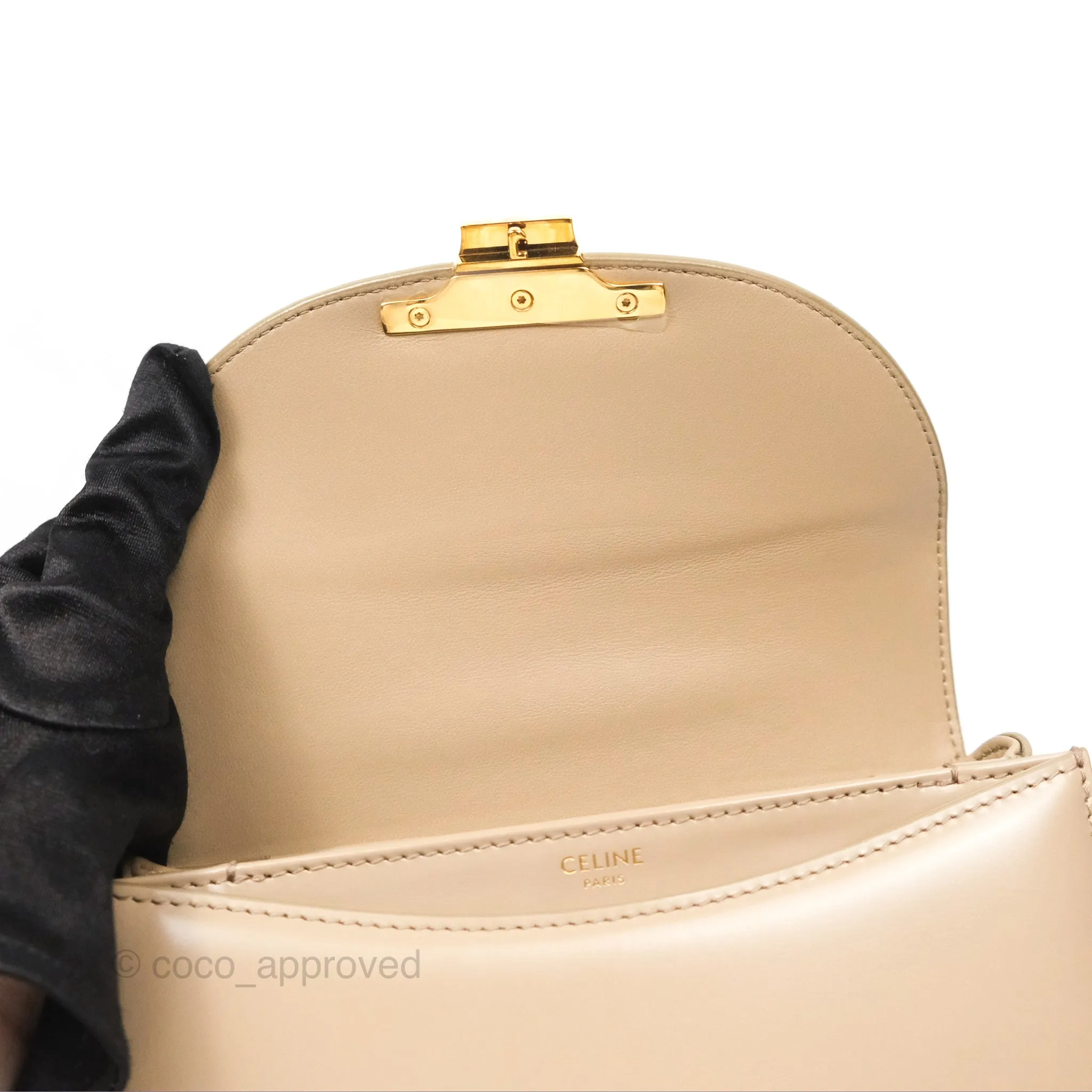 Celine Teen Besace Safari Shiny Calfskin