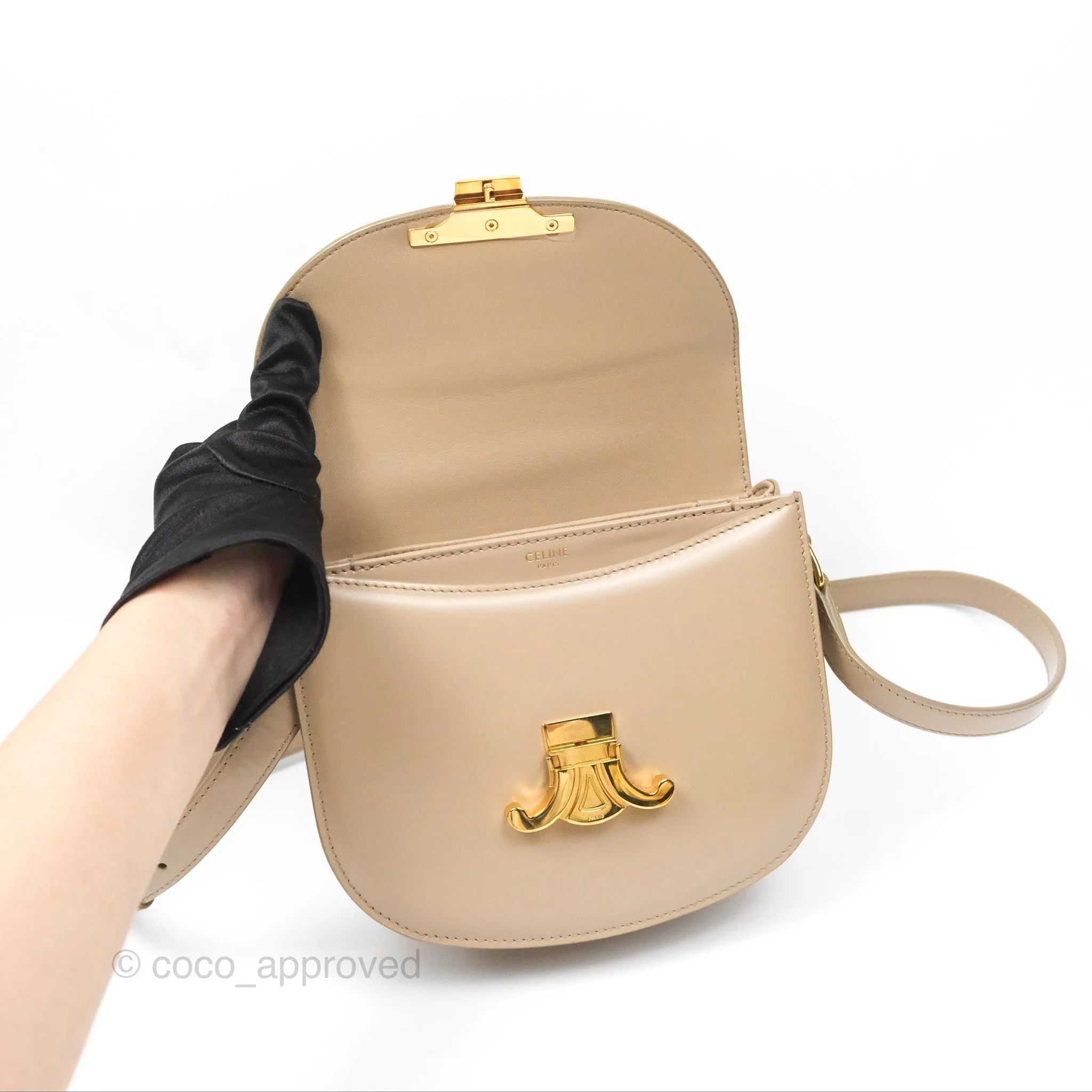 Celine Teen Besace Safari Shiny Calfskin