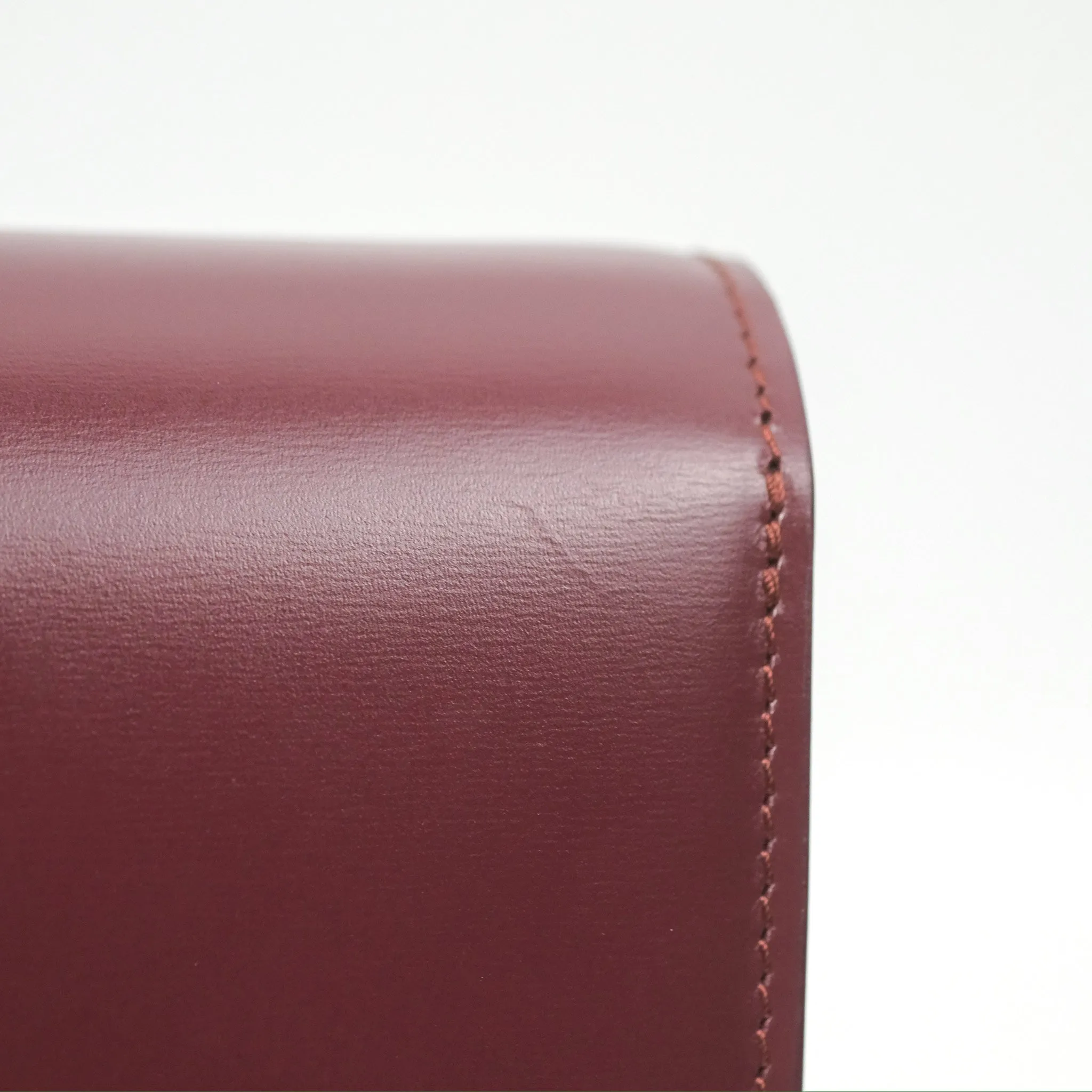 Celine Teen Classic Box Flap Burgundy Calfskin