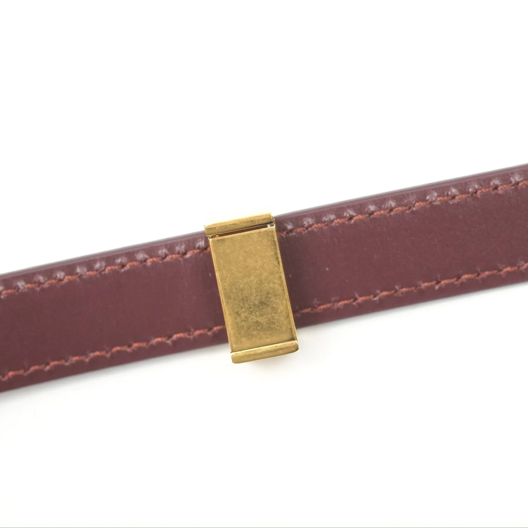 Celine Teen Classic Box Flap Burgundy Calfskin