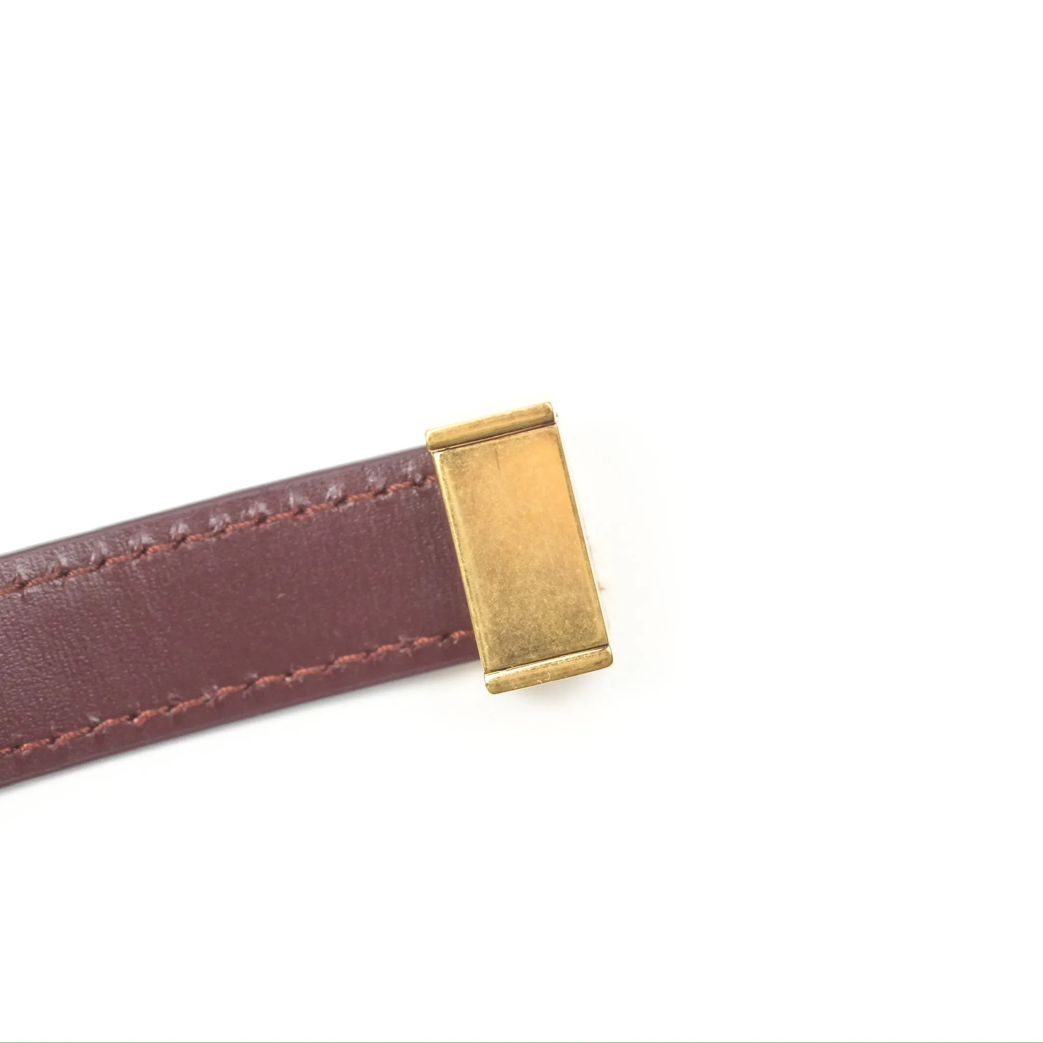 Celine Teen Classic Box Flap Burgundy Calfskin