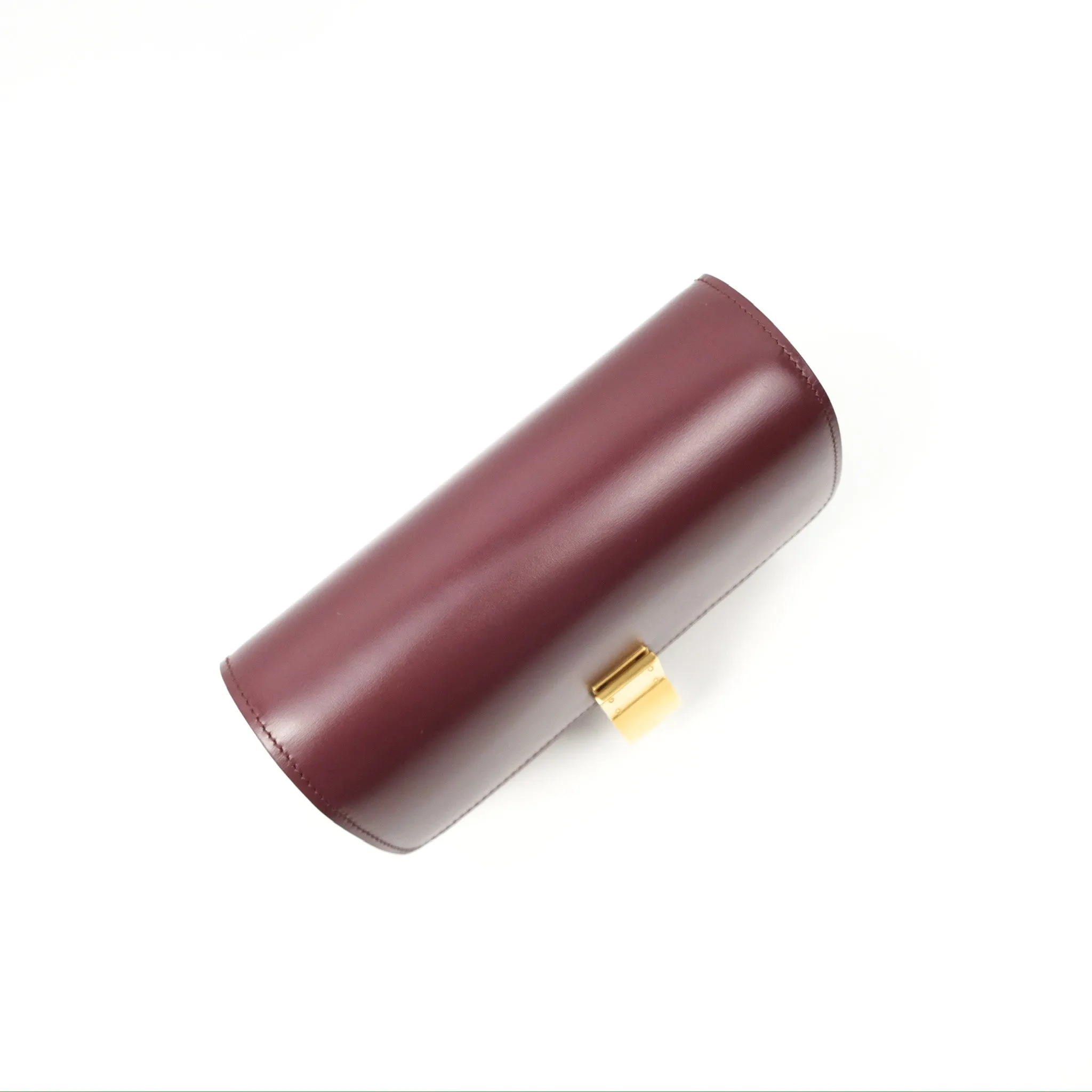 Celine Teen Classic Box Flap Burgundy Calfskin