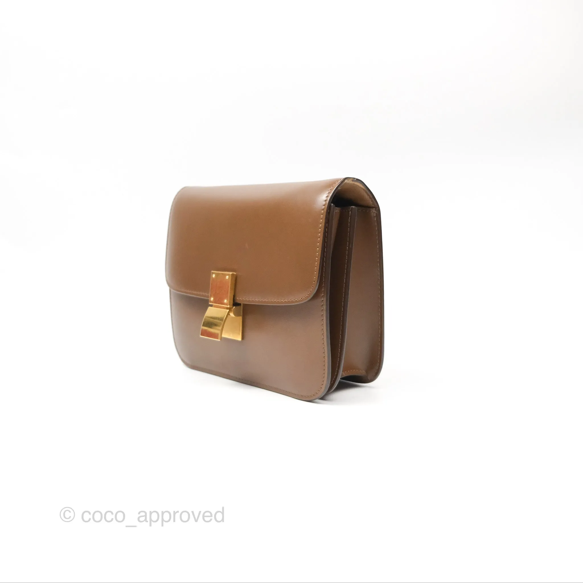 Celine Teen Classic Box Flap Caramel Box Calfskin