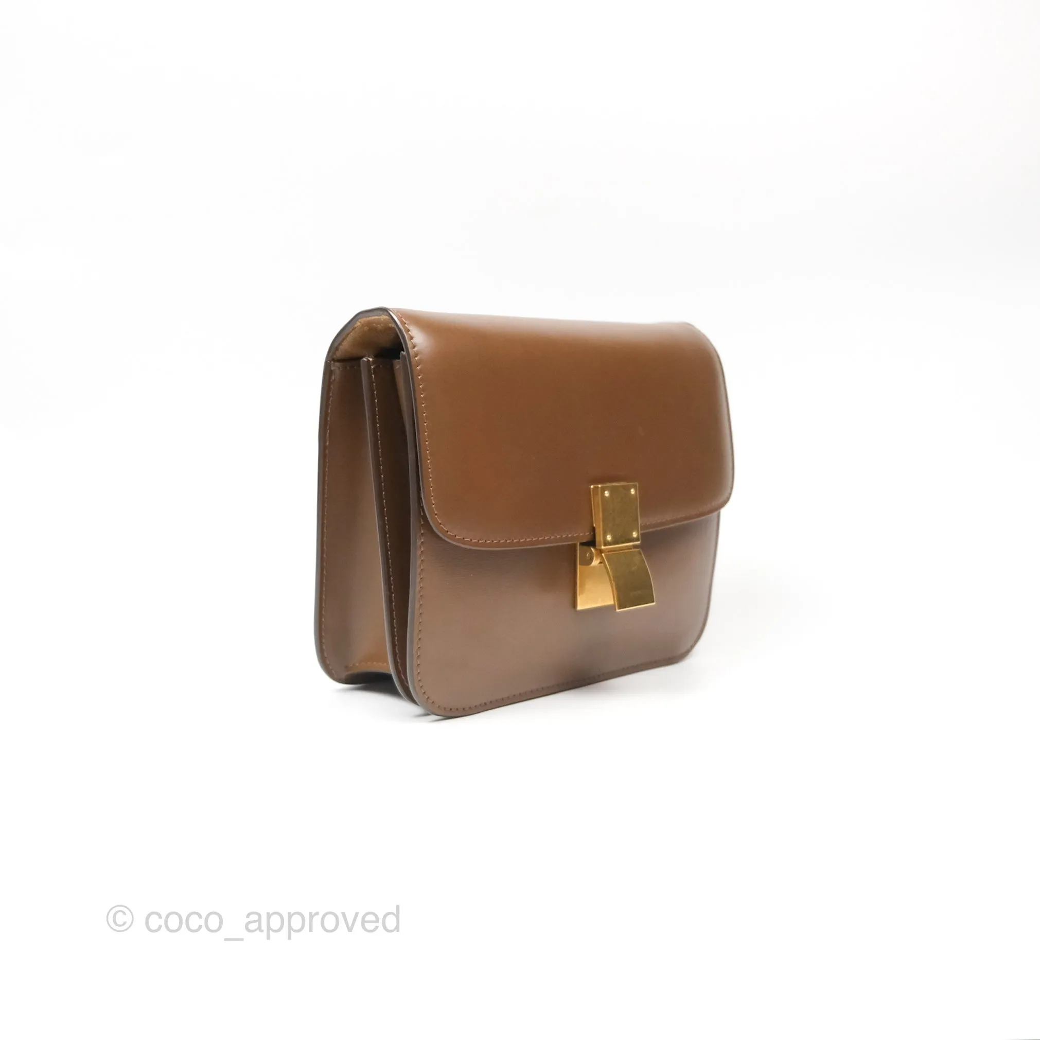 Celine Teen Classic Box Flap Caramel Box Calfskin