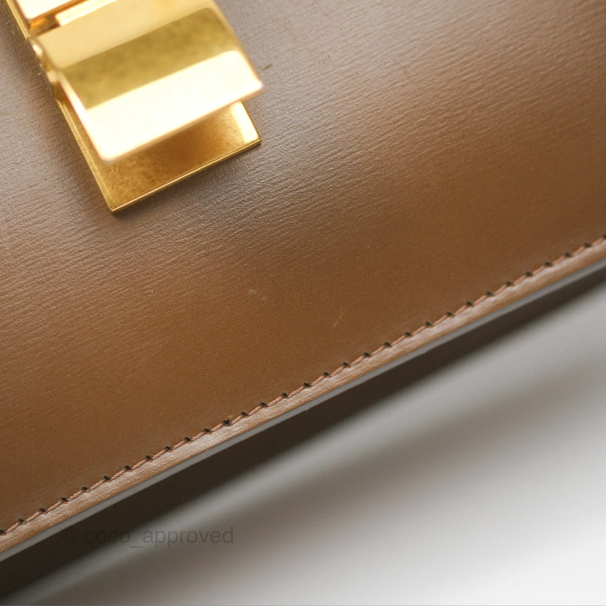 Celine Teen Classic Box Flap Caramel Box Calfskin