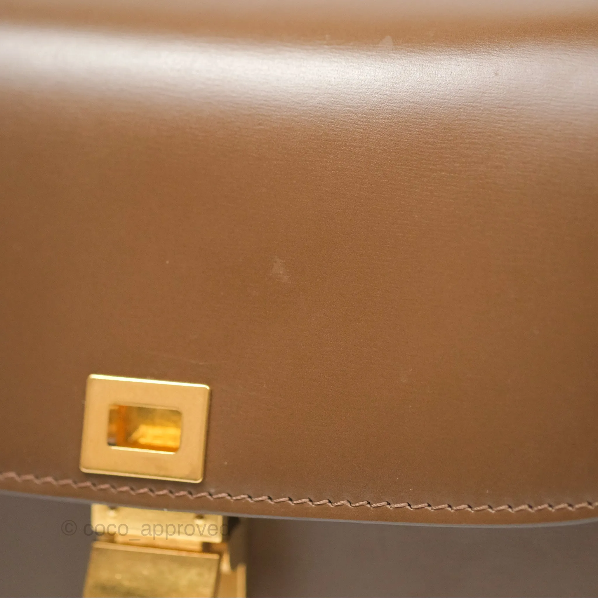 Celine Teen Classic Box Flap Caramel Box Calfskin