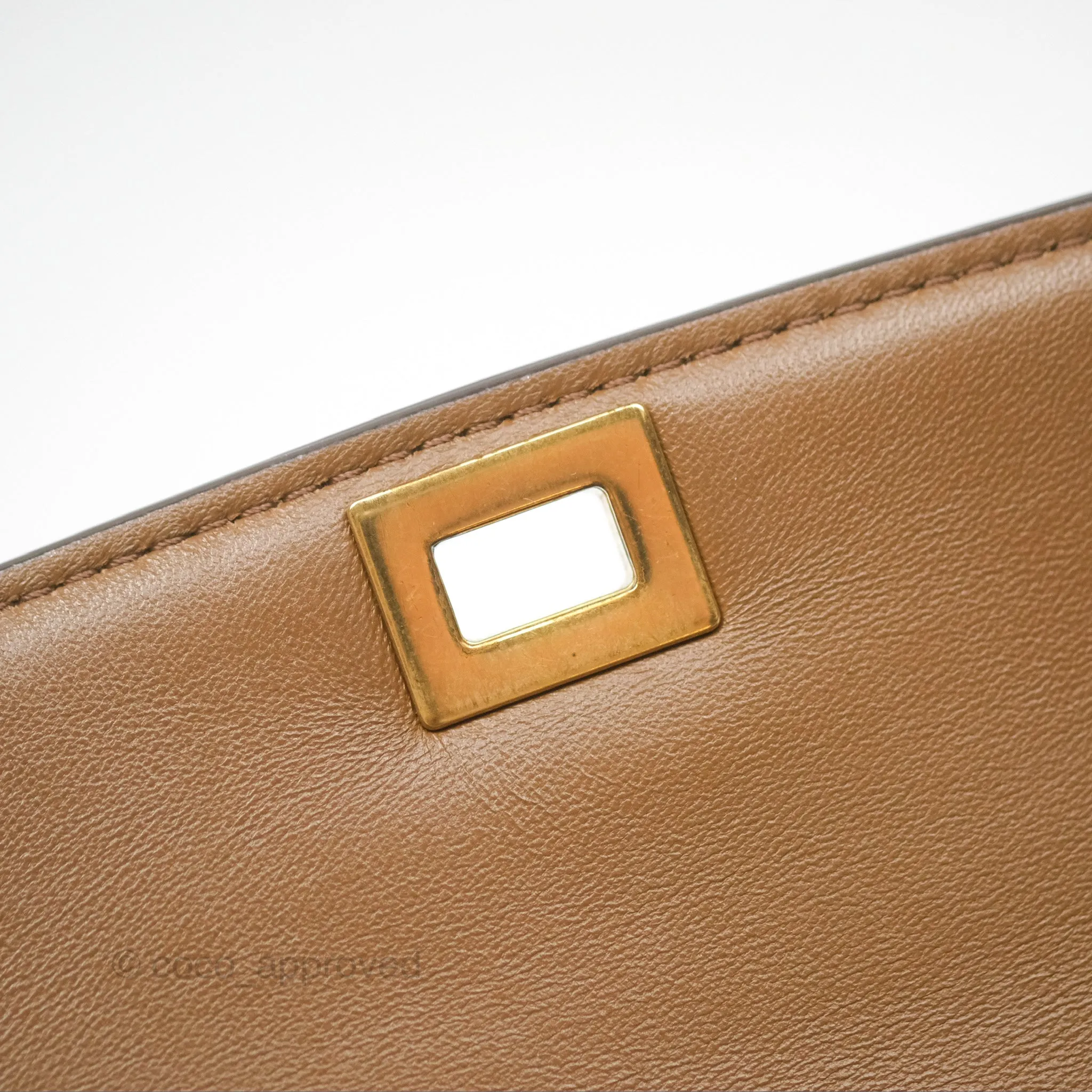 Celine Teen Classic Box Flap Caramel Box Calfskin
