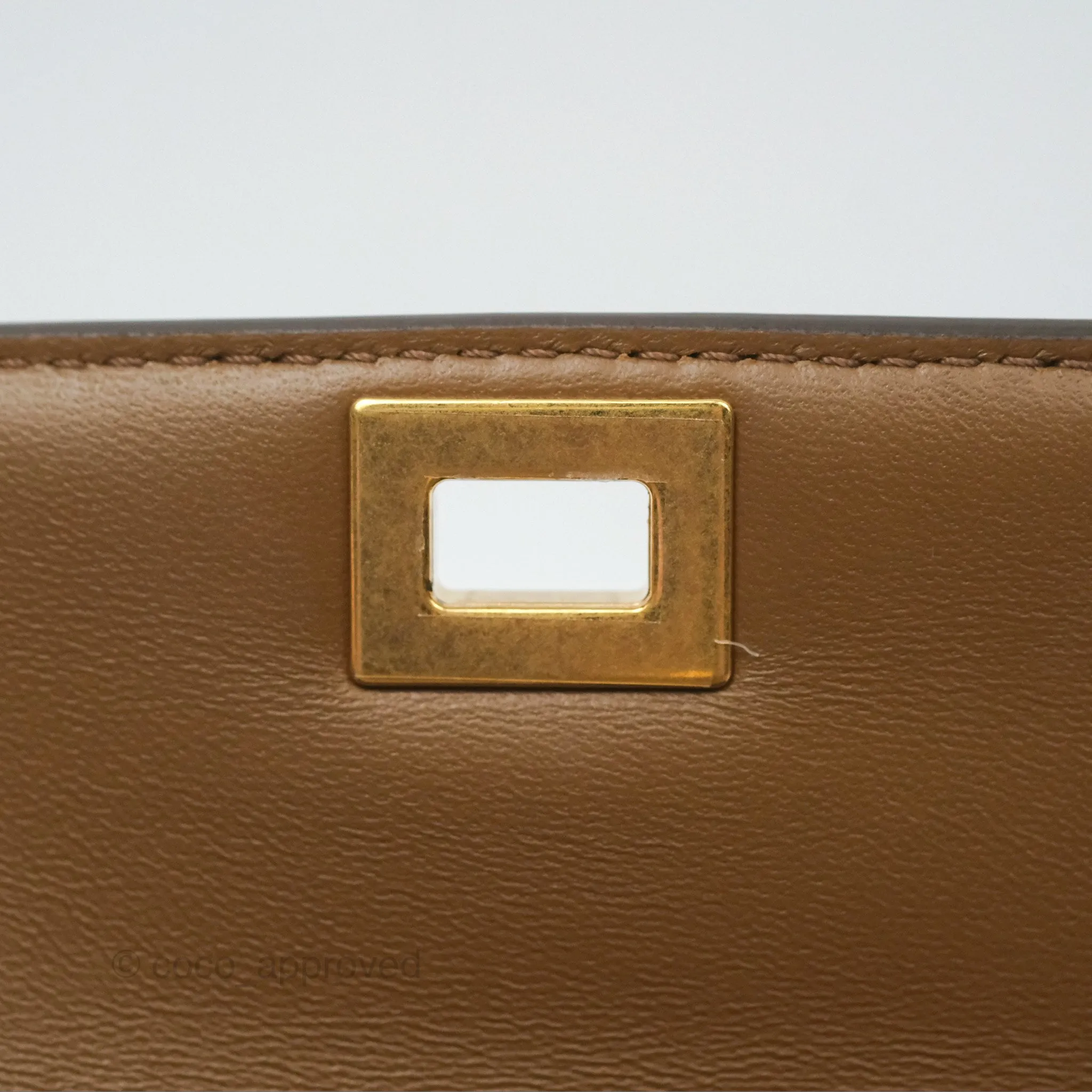 Celine Teen Classic Box Flap Caramel Calfskin