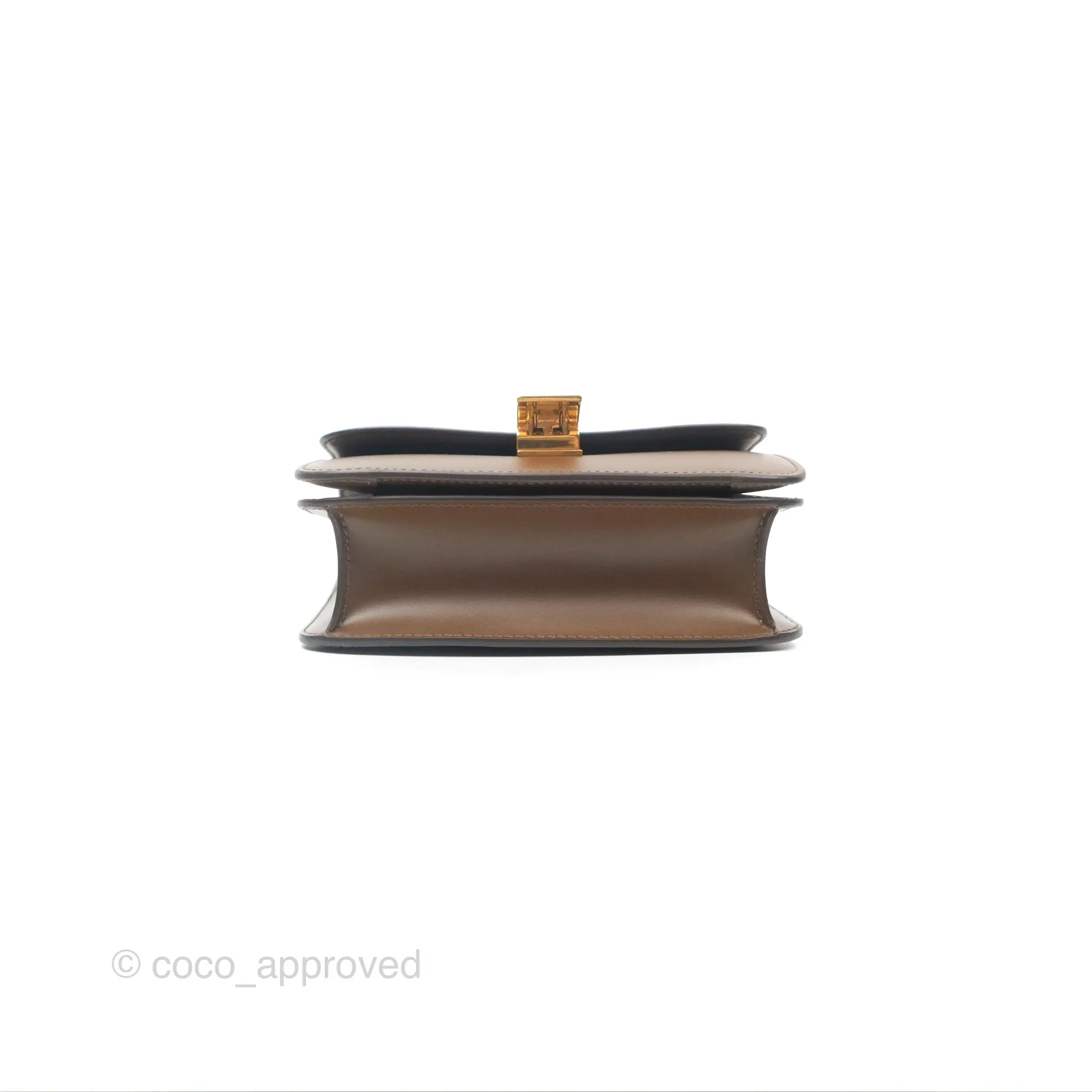 Celine Teen Classic Box Flap Caramel Calfskin