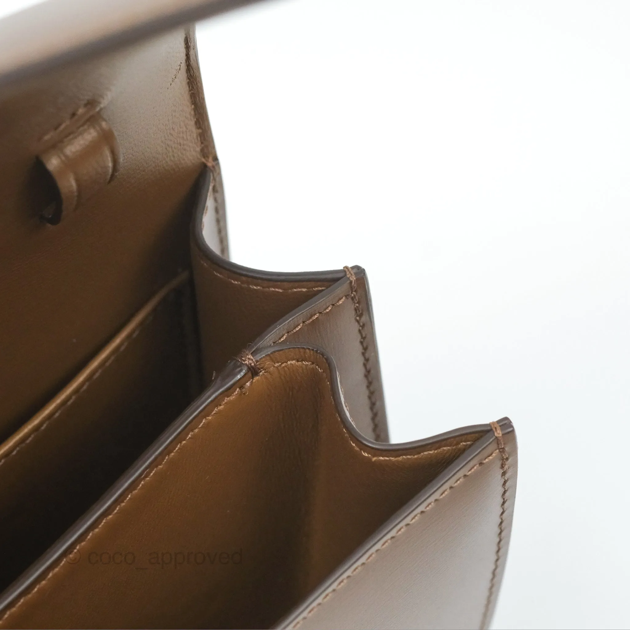 Celine Teen Classic Box Flap Caramel Calfskin