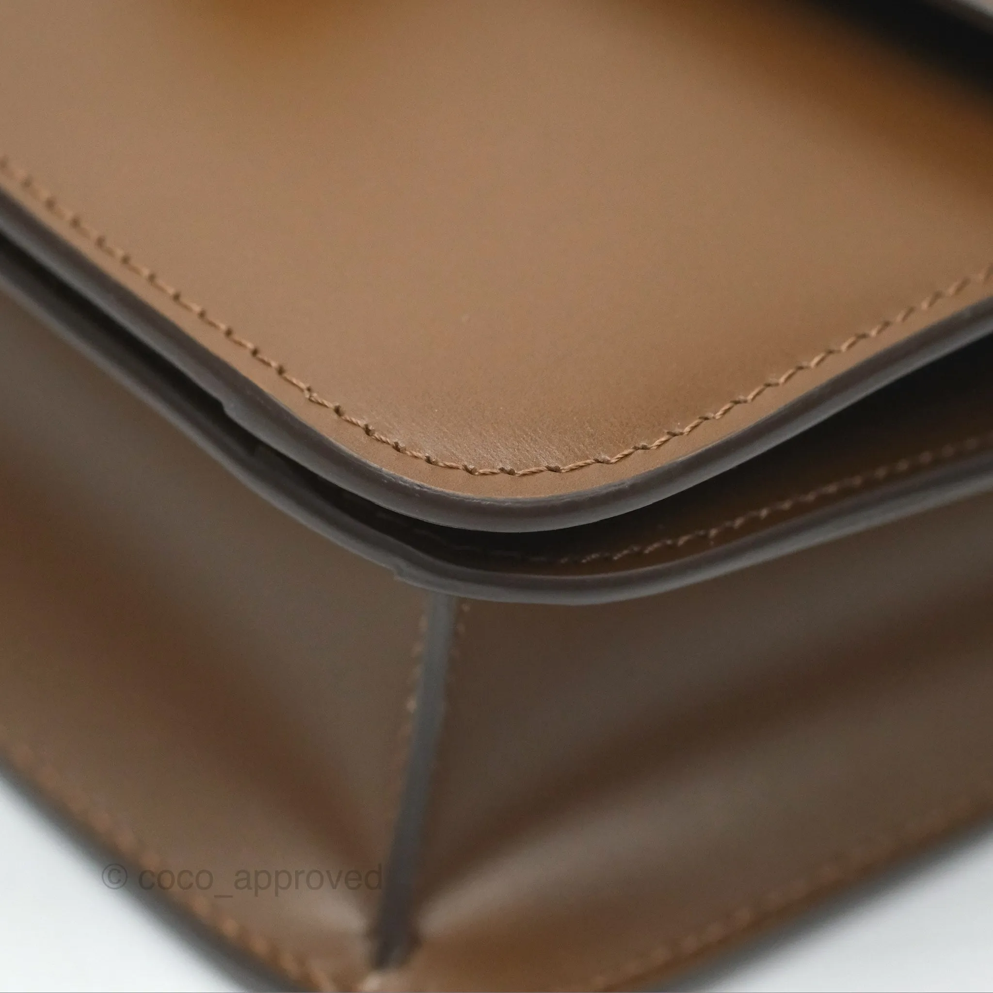 Celine Teen Classic Box Flap Caramel Calfskin