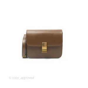 Celine Teen Classic Box Flap Caramel Calfskin
