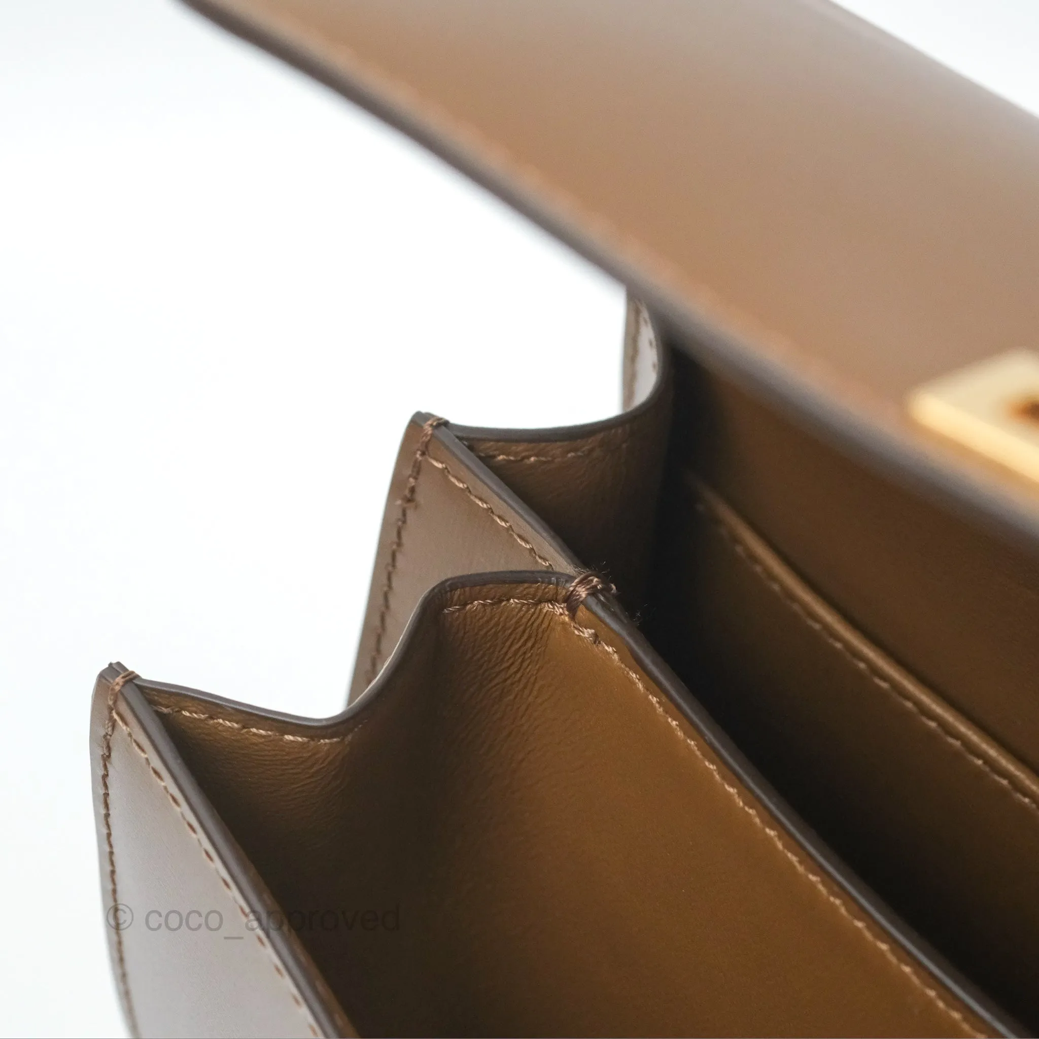 Celine Teen Classic Box Flap Caramel Calfskin