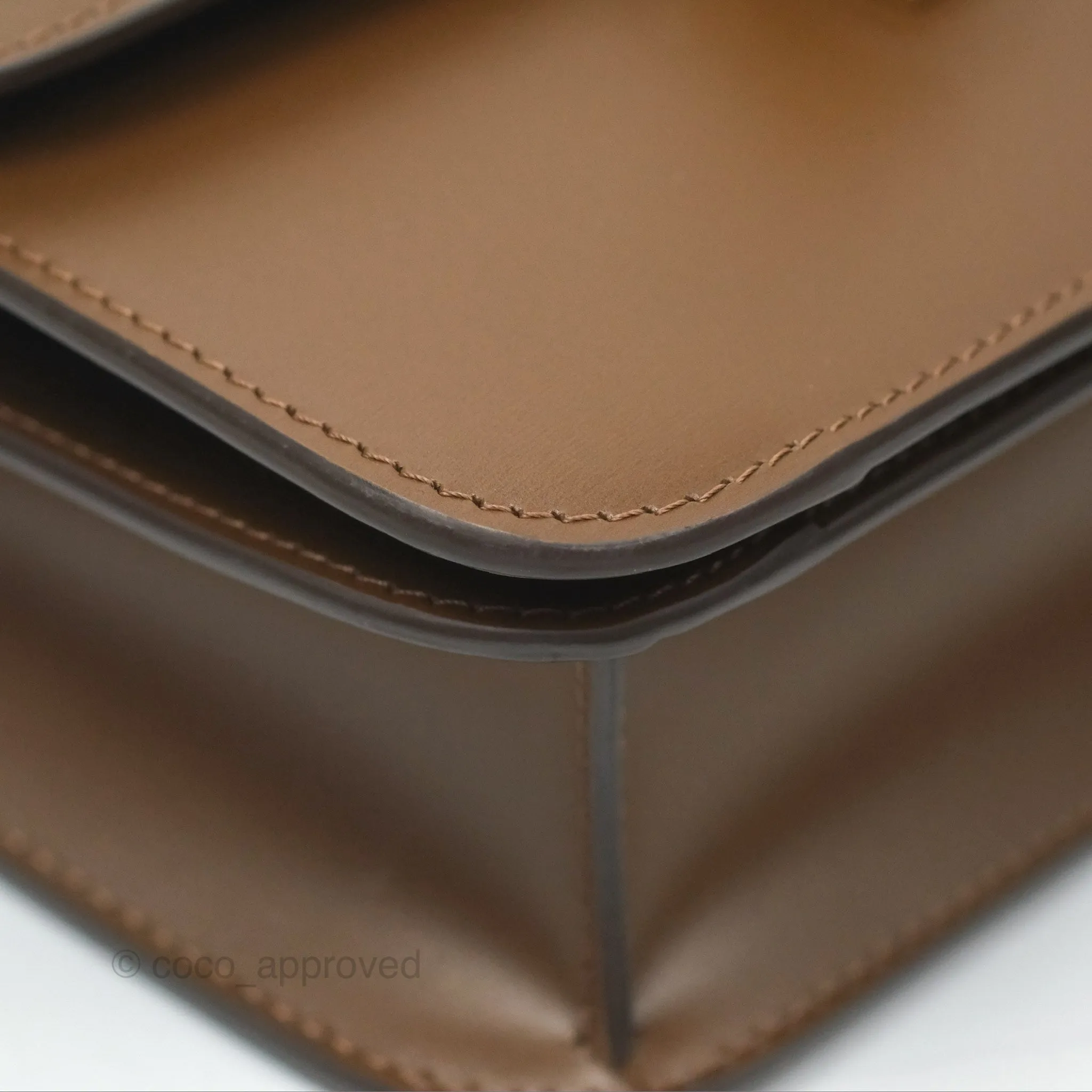 Celine Teen Classic Box Flap Caramel Calfskin