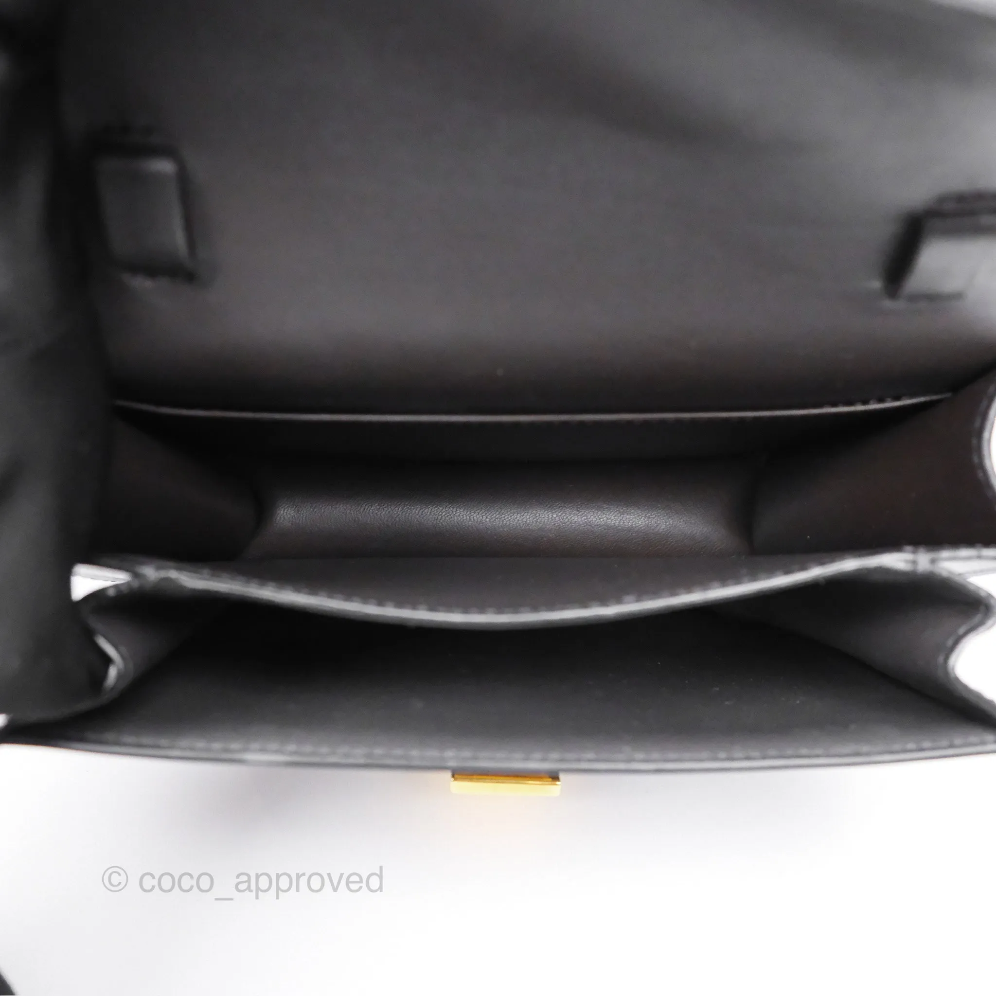 Celine Teen Classic Box Flap Dark Grey Box Calfskin