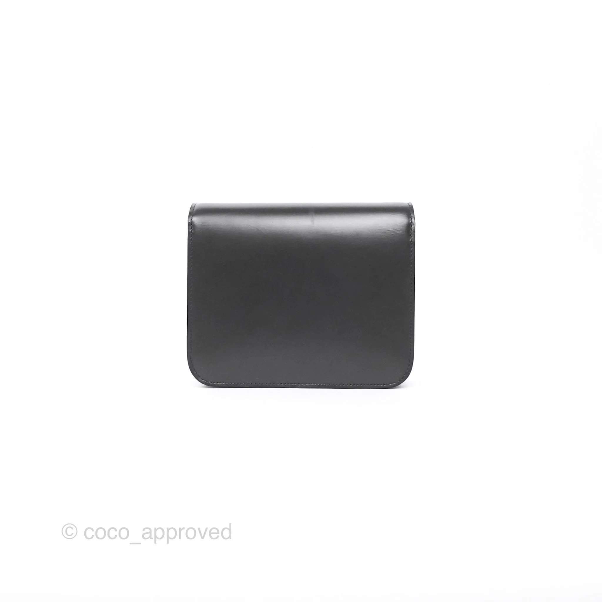 Celine Teen Classic Box Flap Dark Grey Box Calfskin