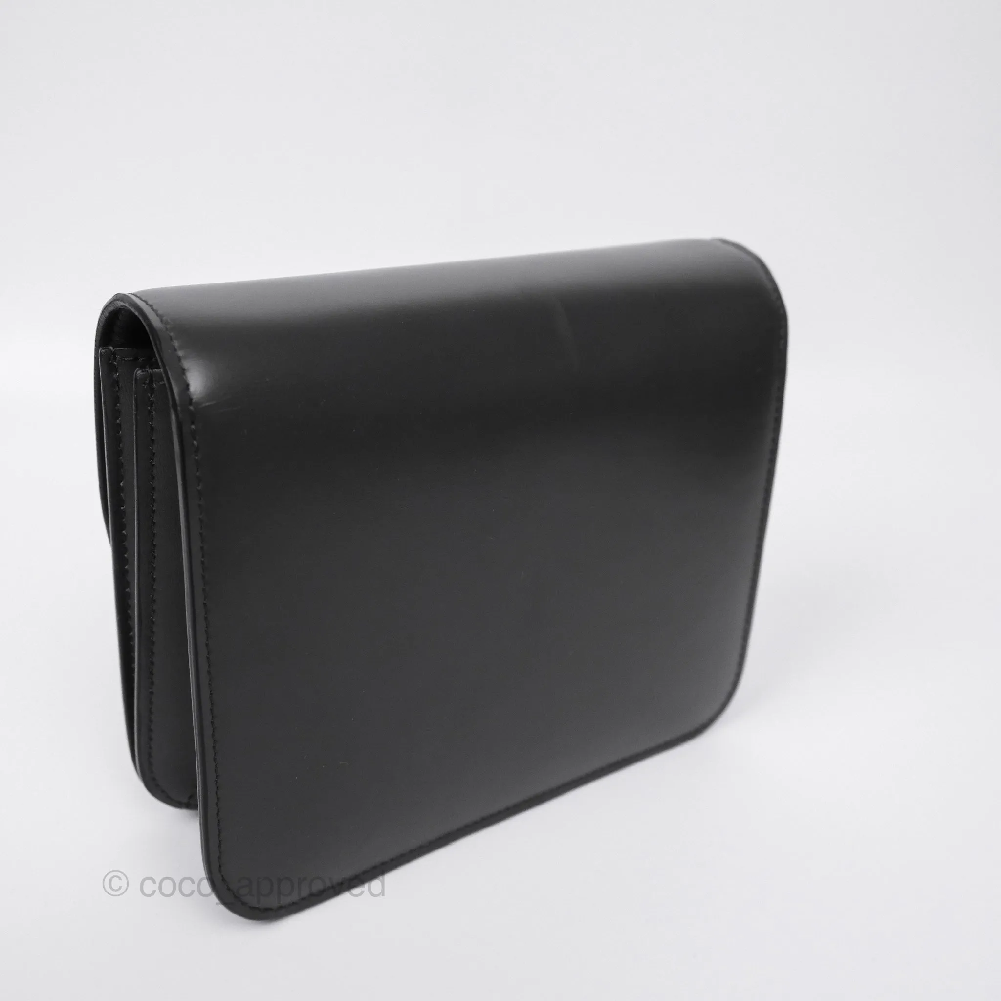 Celine Teen Classic Box Flap Dark Grey Box Calfskin