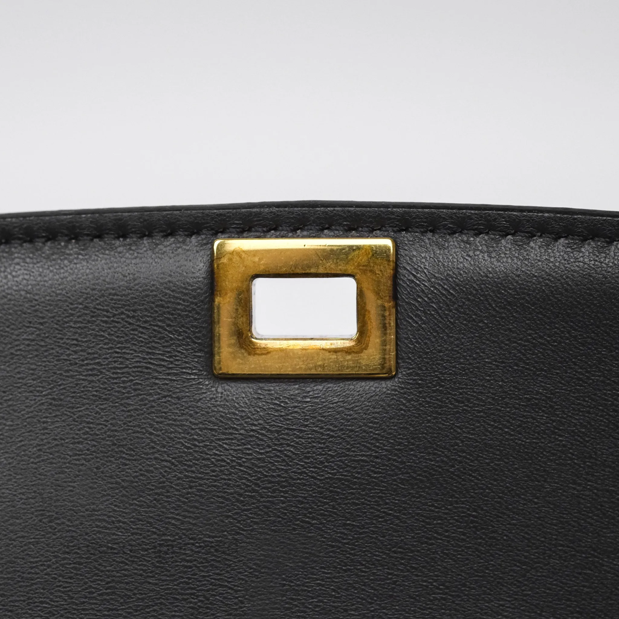 Celine Teen Classic Box Flap Dark Grey Box Calfskin