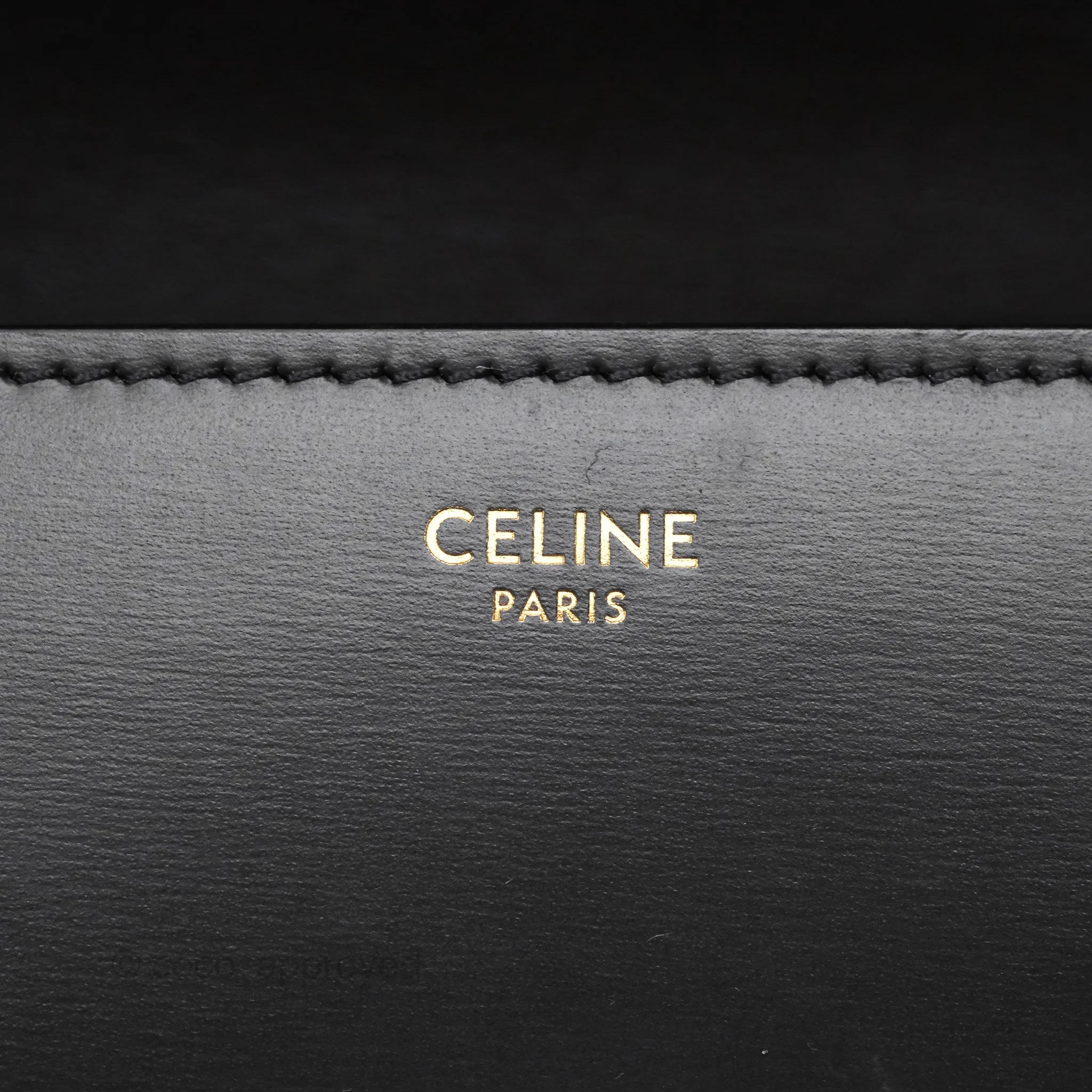 Celine Teen Classic Box Flap Dark Grey Box Calfskin