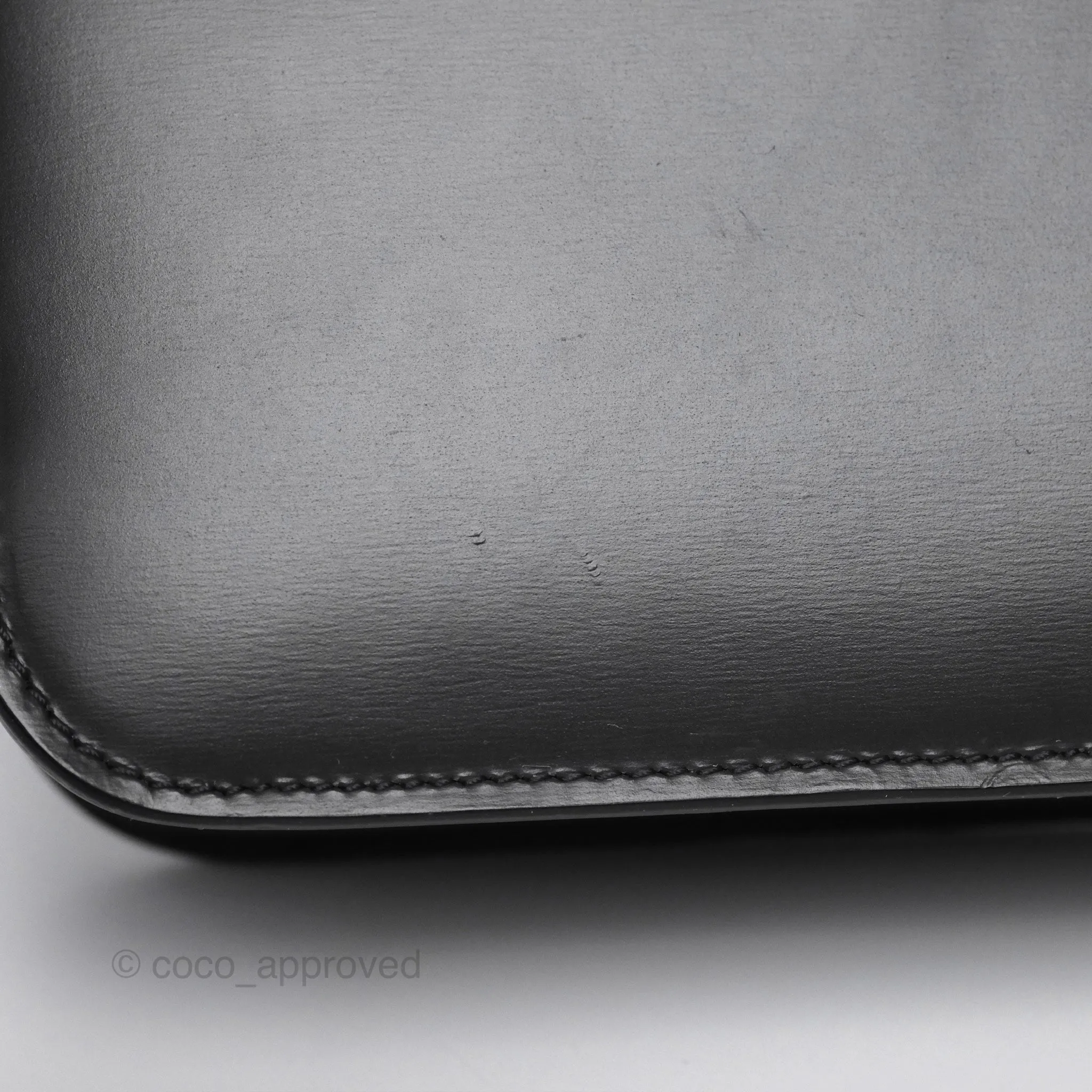 Celine Teen Classic Box Flap Dark Grey Box Calfskin