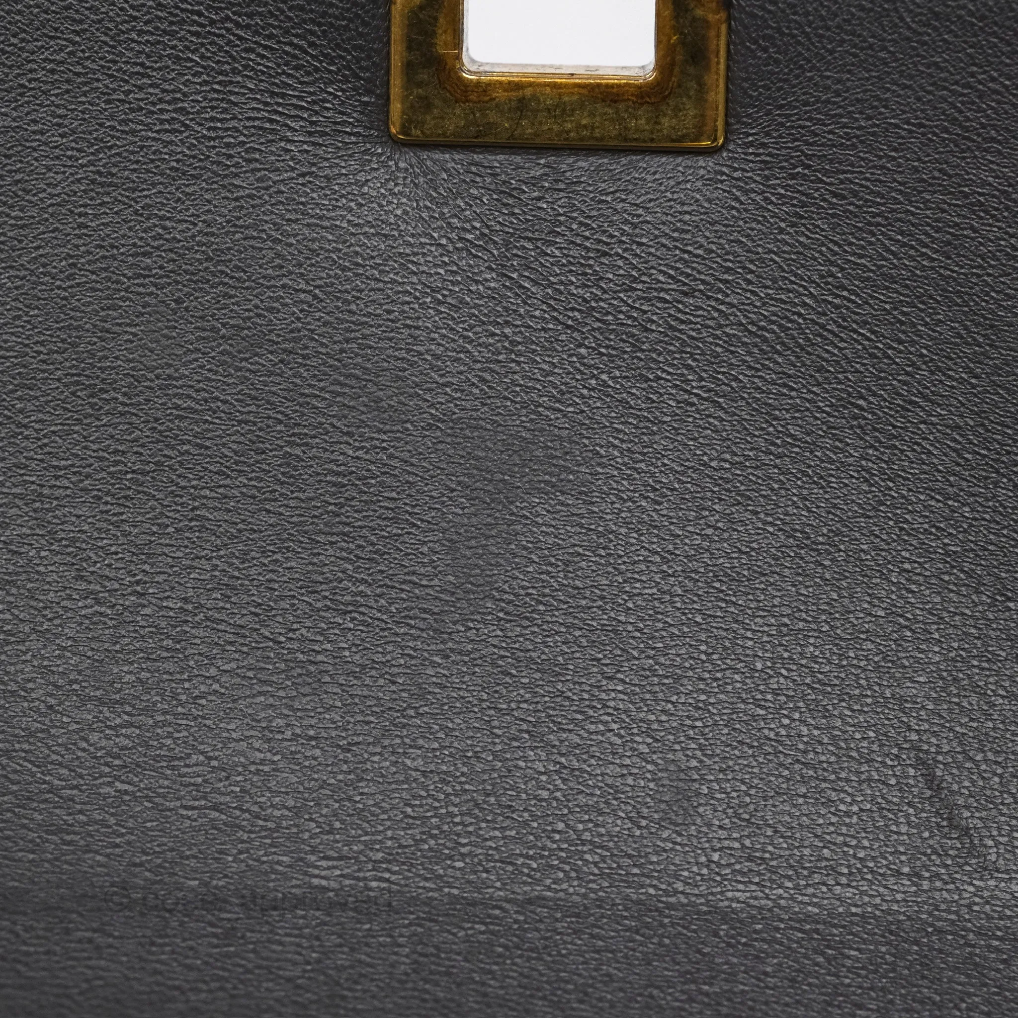 Celine Teen Classic Box Flap Dark Grey Box Calfskin