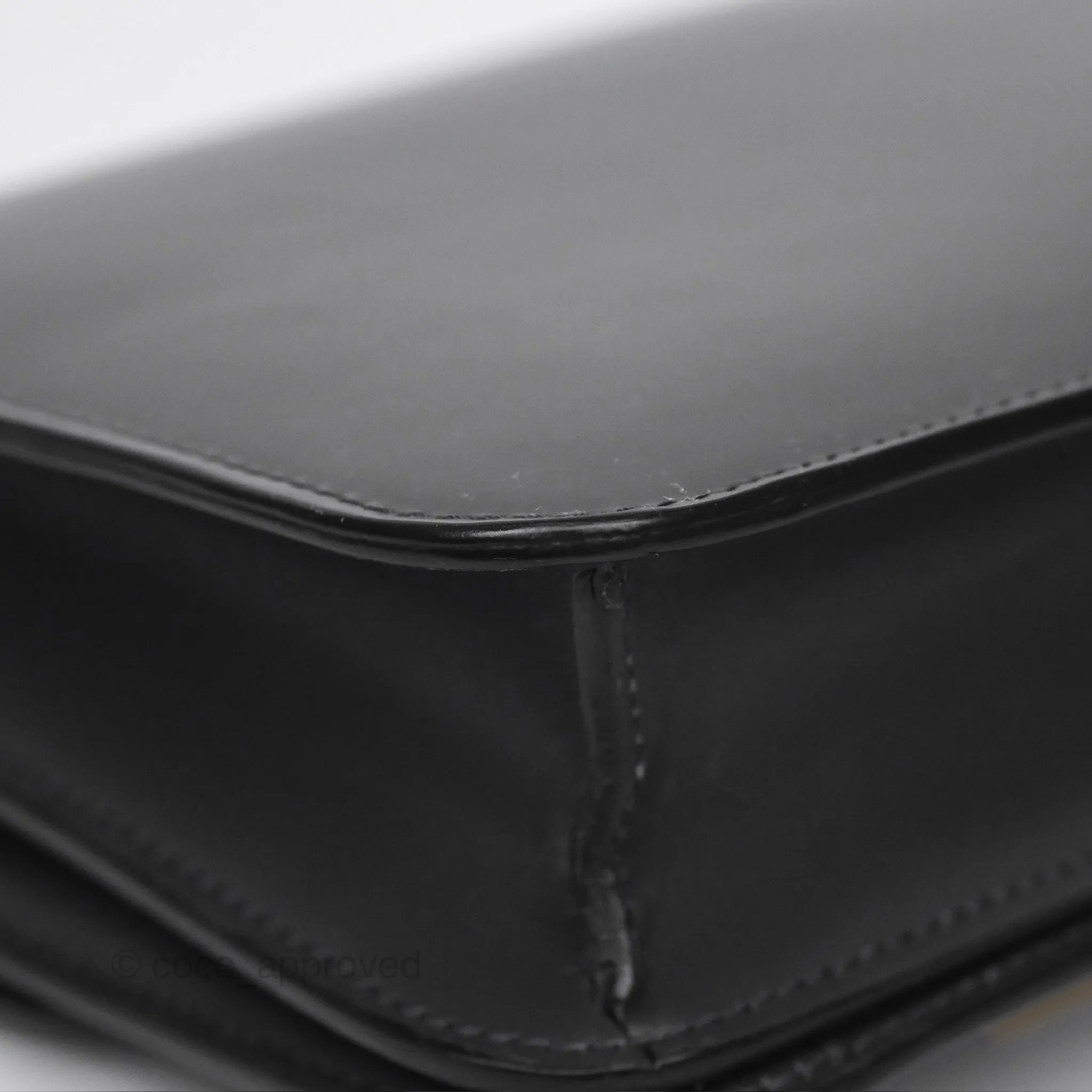 Celine Teen Classic Box Flap Dark Grey Box Calfskin