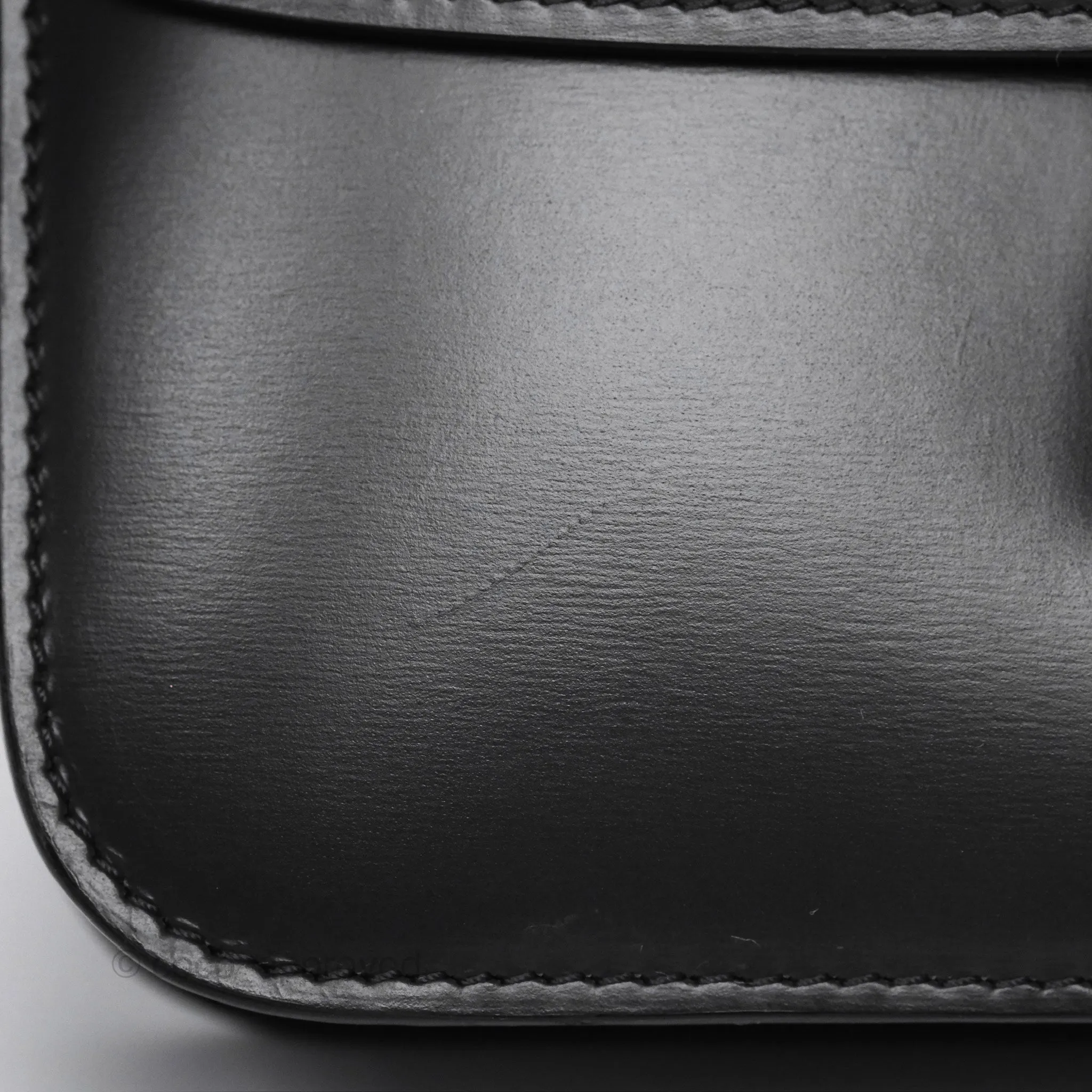 Celine Teen Classic Box Flap Dark Grey Box Calfskin