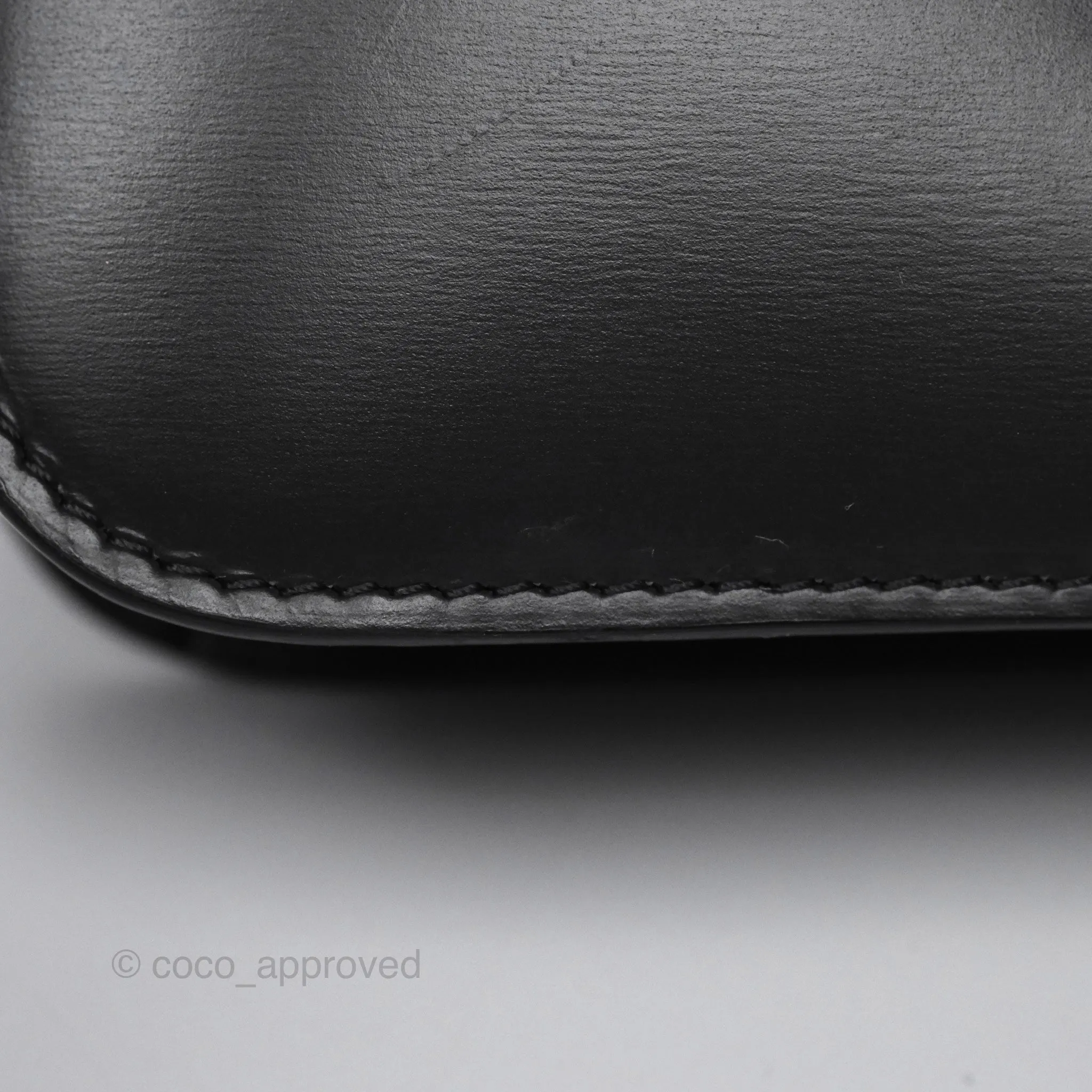 Celine Teen Classic Box Flap Dark Grey Box Calfskin