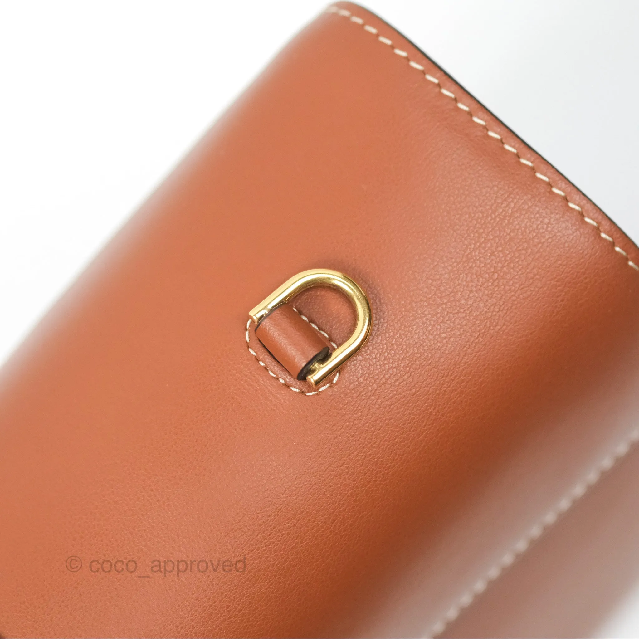 Celine Teen Soft 16 Shoulder Bag Tan Smooth Calfskin