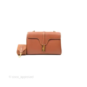 Celine Teen Soft 16 Shoulder Bag Tan Smooth Calfskin