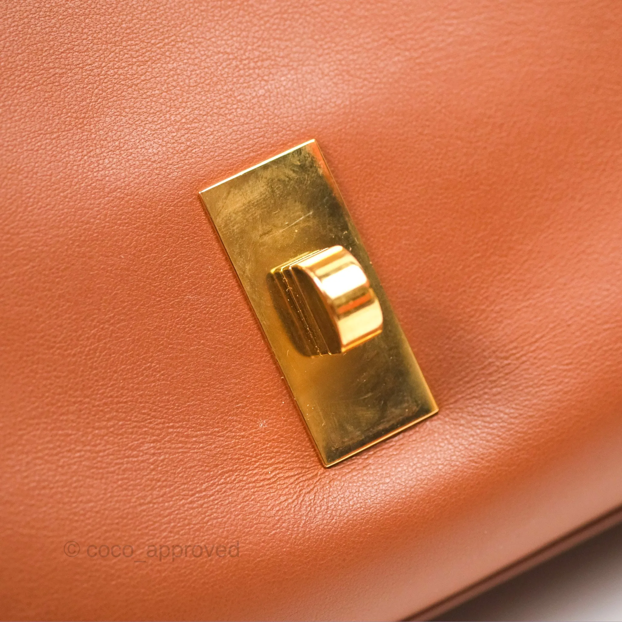 Celine Teen Soft 16 Shoulder Bag Tan Smooth Calfskin