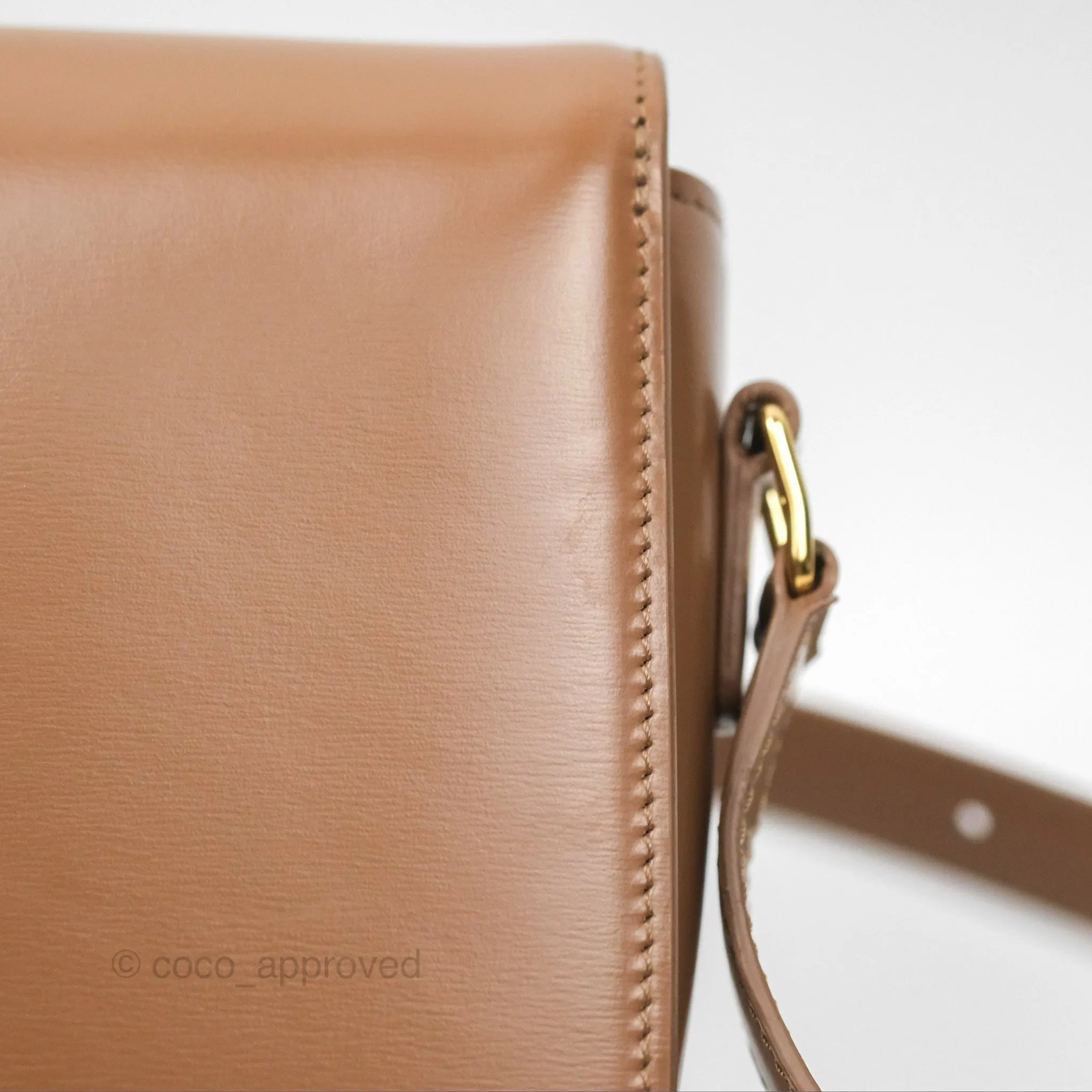 Celine Teen Triomphe Bag Shiny Calfskin Bronze