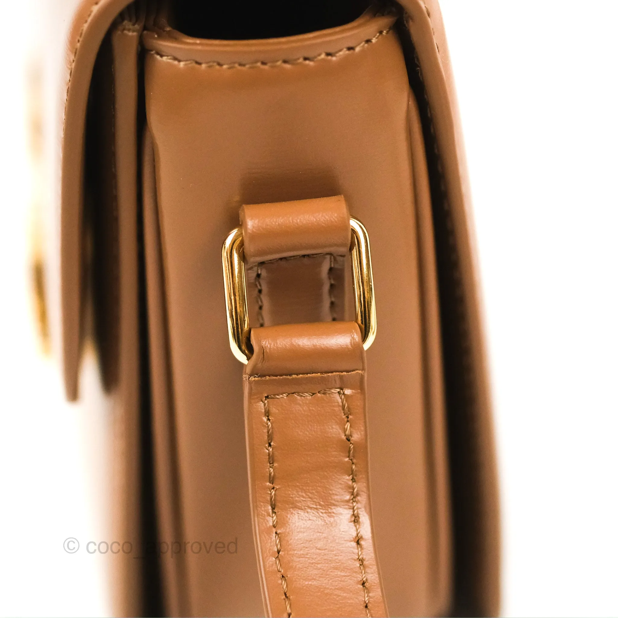 Celine Teen Triomphe Bag Shiny Calfskin Bronze