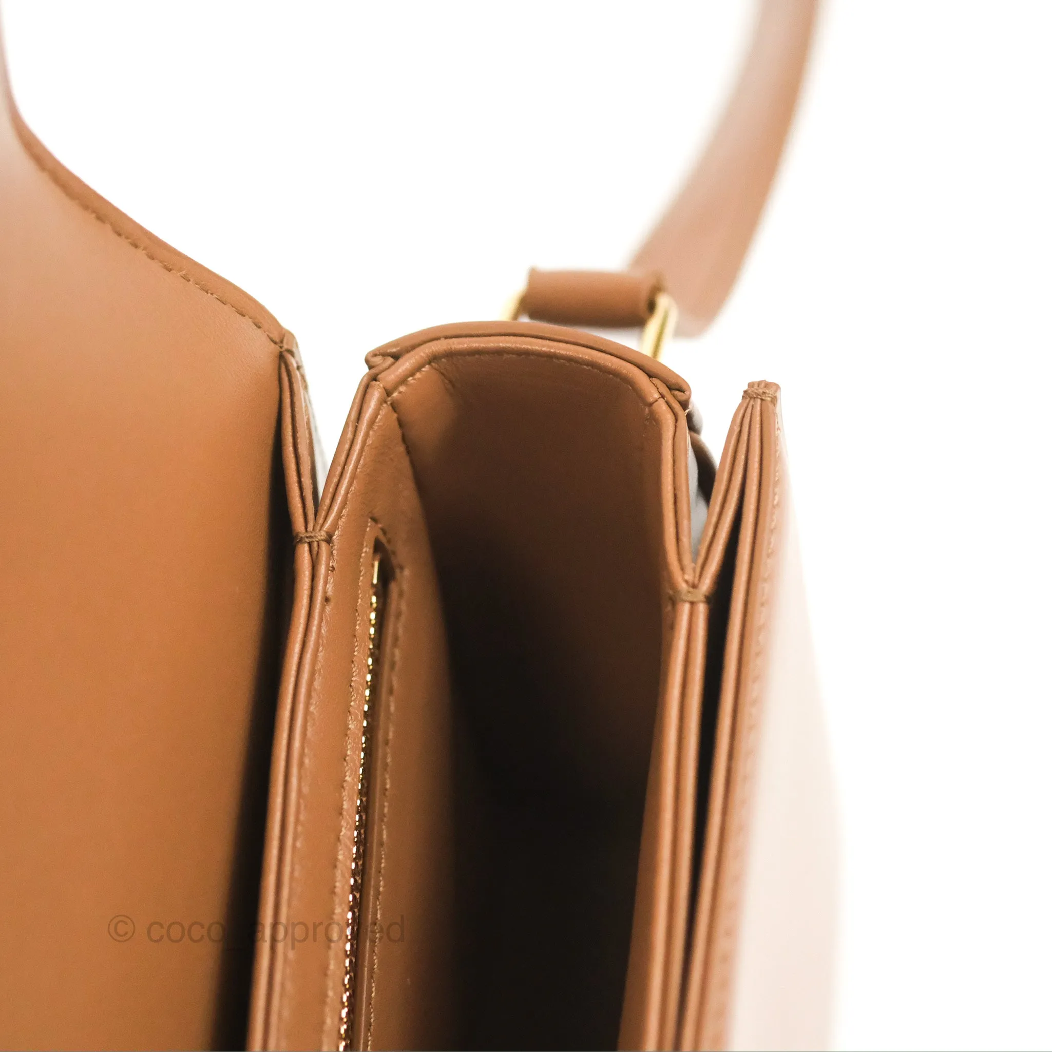 Celine Teen Triomphe Bag Shiny Calfskin Bronze