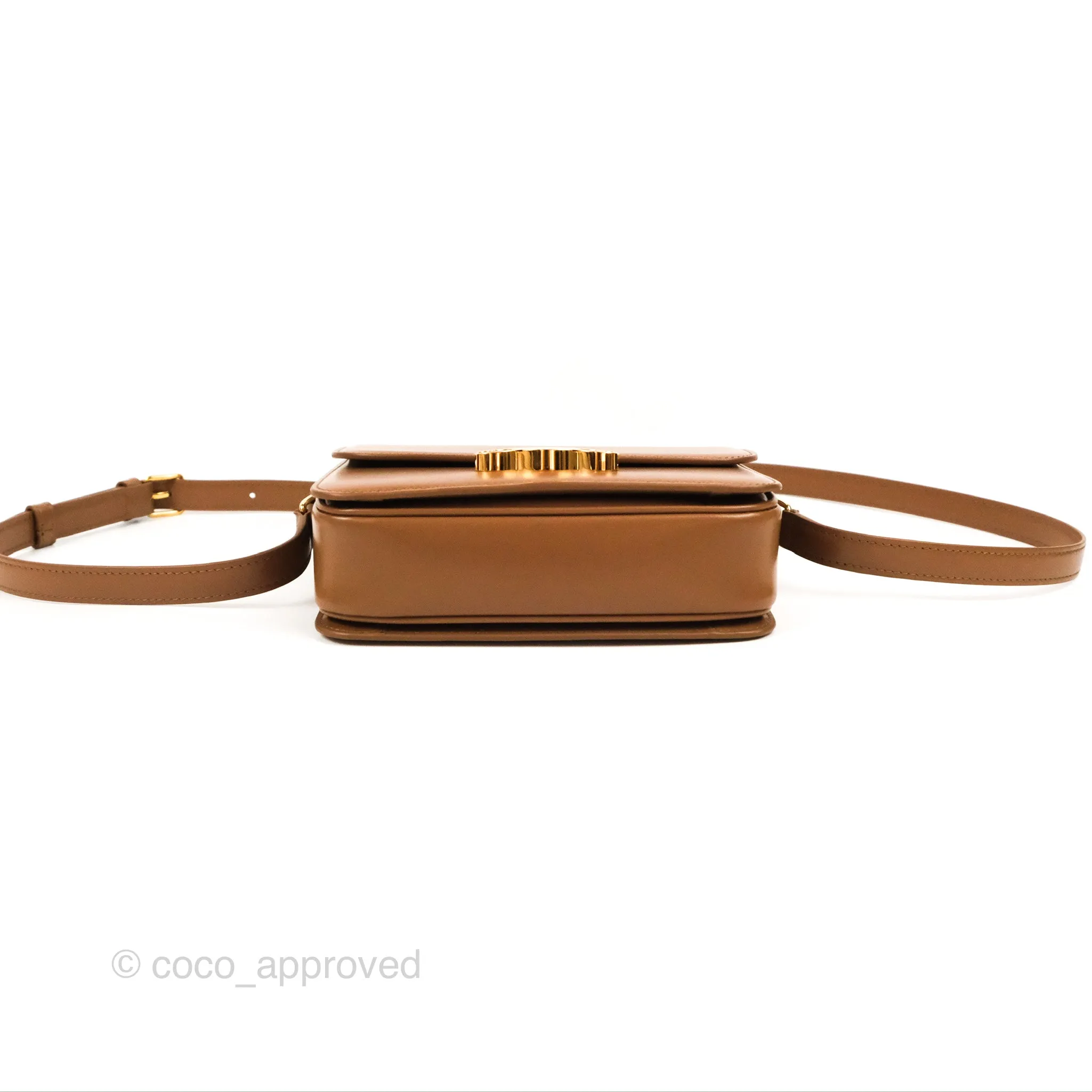 Celine Teen Triomphe Bag Shiny Calfskin Bronze