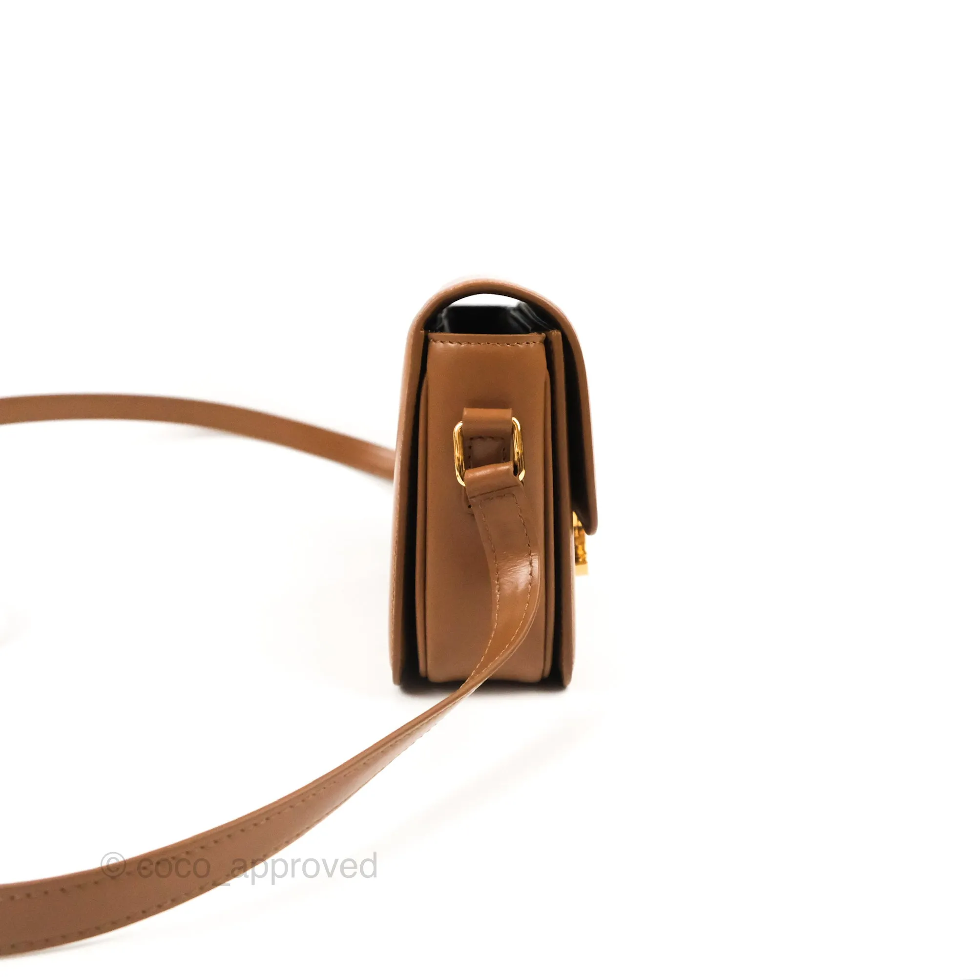 Celine Teen Triomphe Bag Shiny Calfskin Bronze