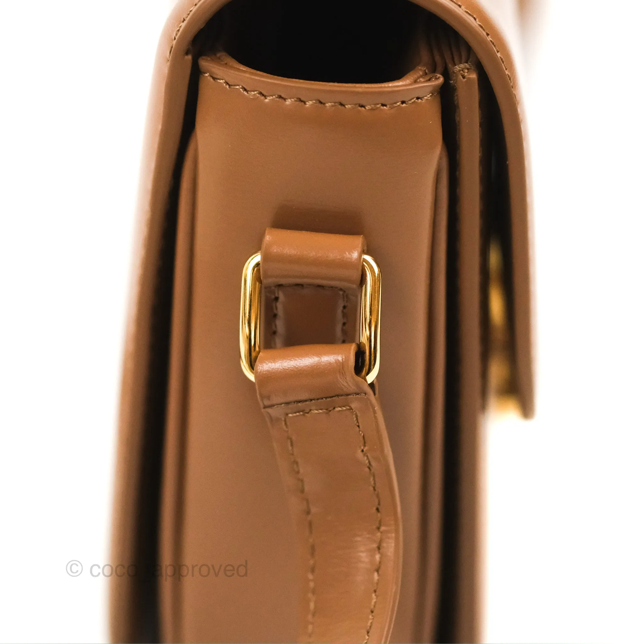 Celine Teen Triomphe Bag Shiny Calfskin Bronze