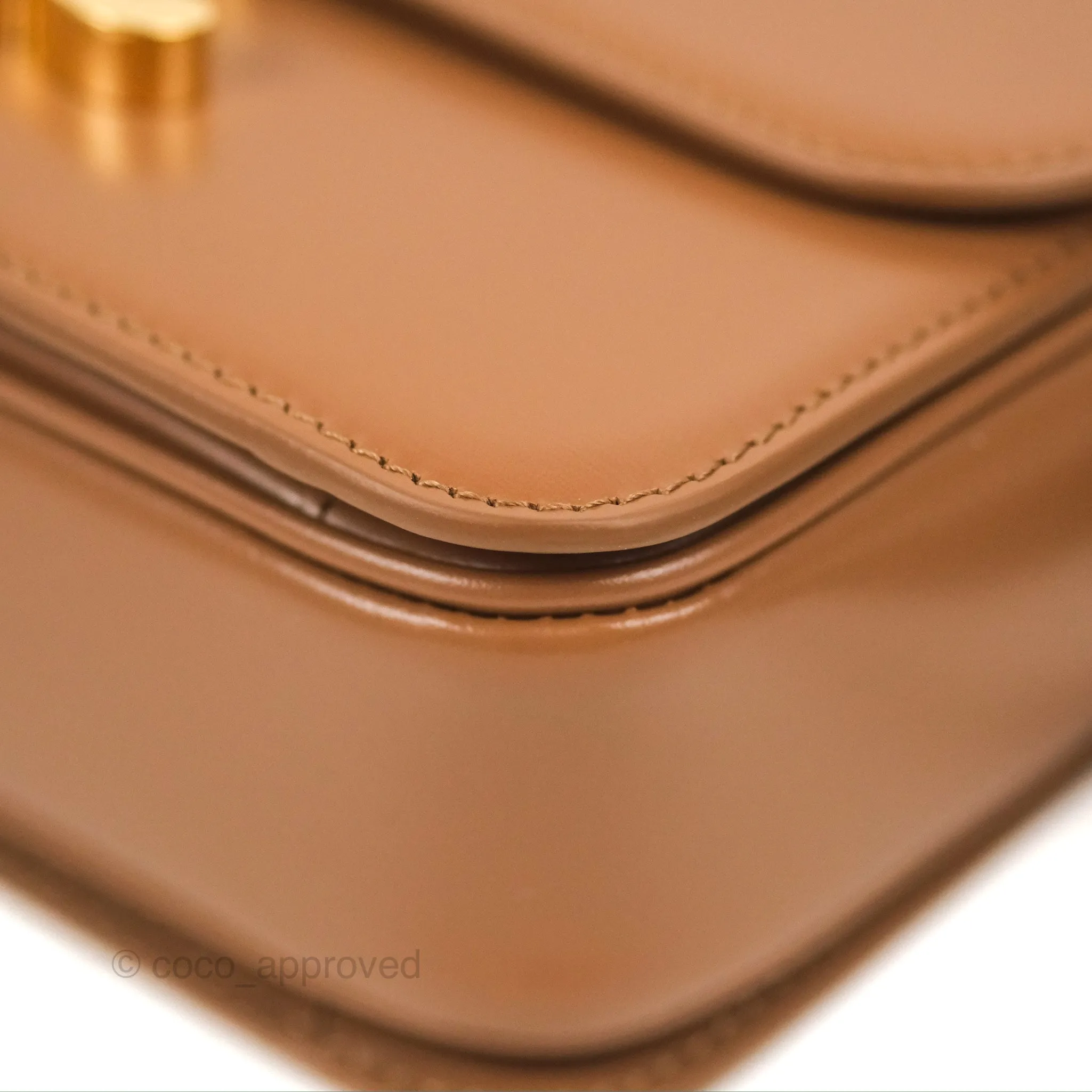 Celine Teen Triomphe Bag Shiny Calfskin Bronze