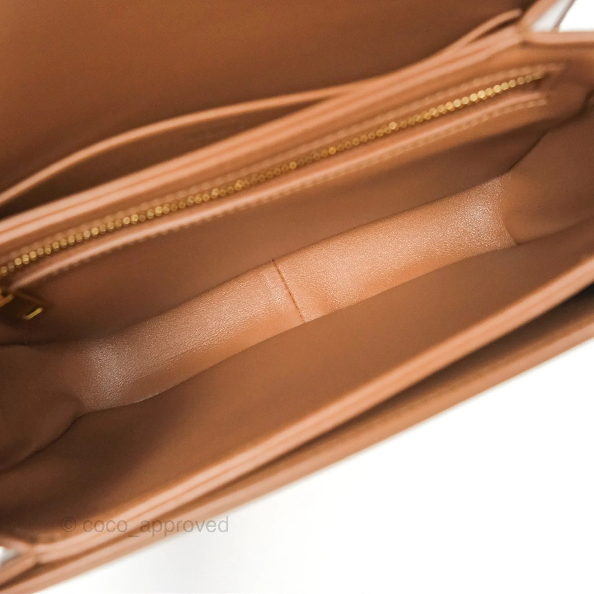 Celine Teen Triomphe Bag Shiny Calfskin Bronze