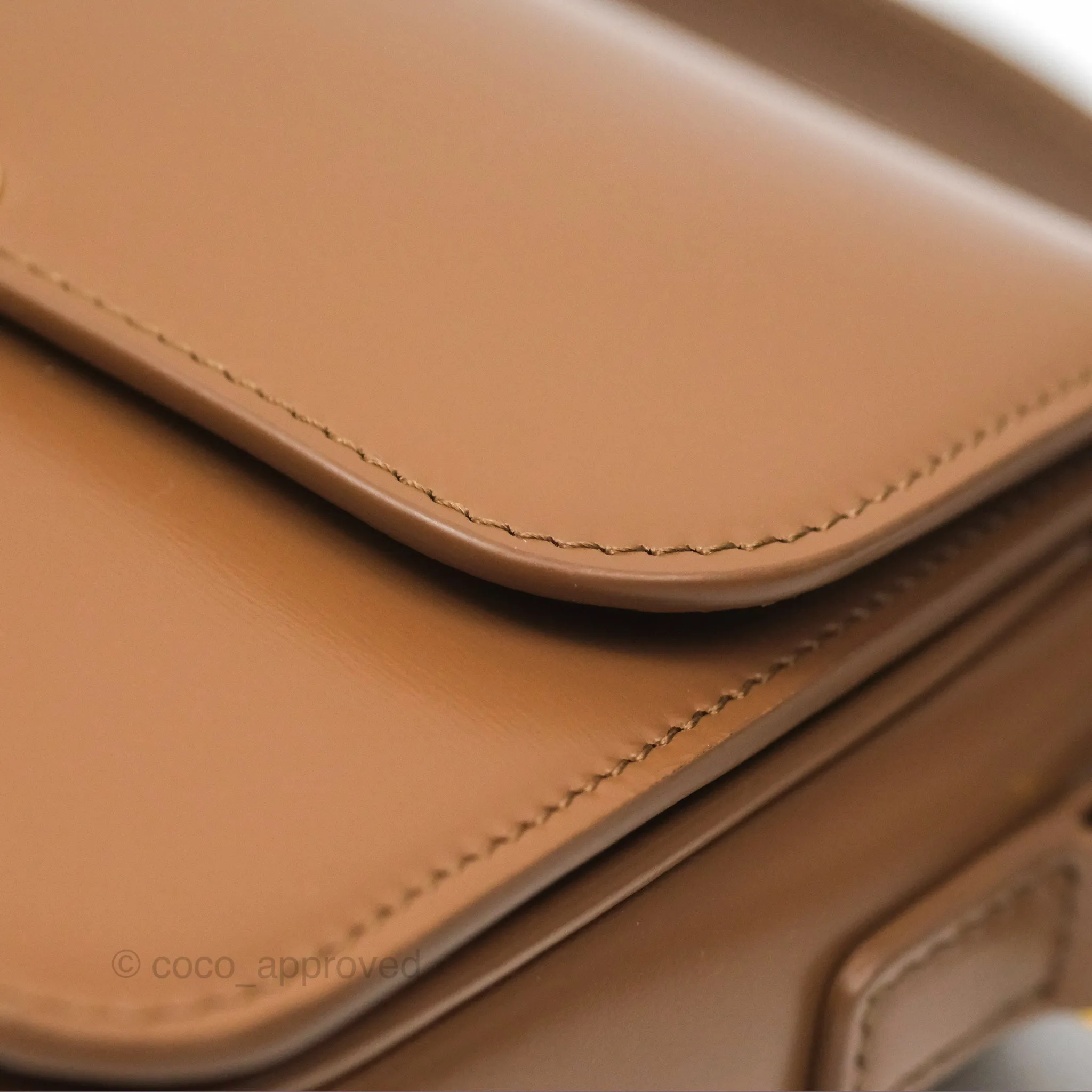 Celine Teen Triomphe Bag Shiny Calfskin Bronze