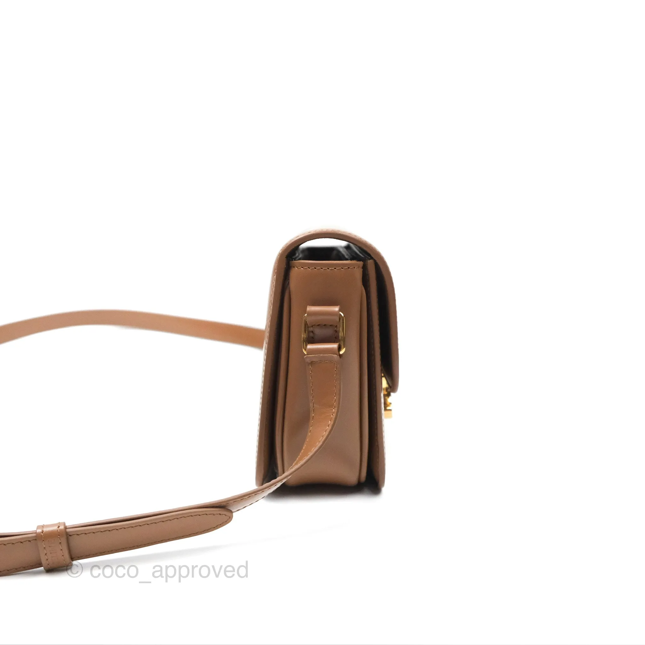 Celine Teen Triomphe Bag Shiny Calfskin Bronze