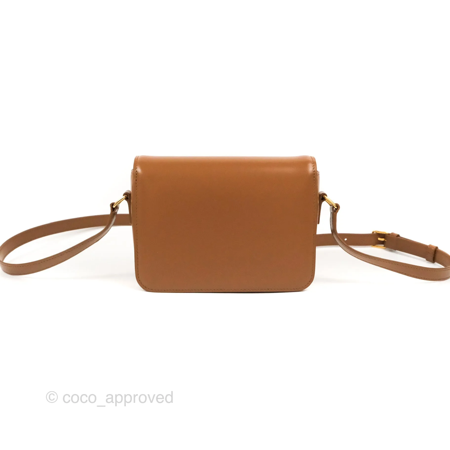 Celine Teen Triomphe Bag Shiny Calfskin Bronze