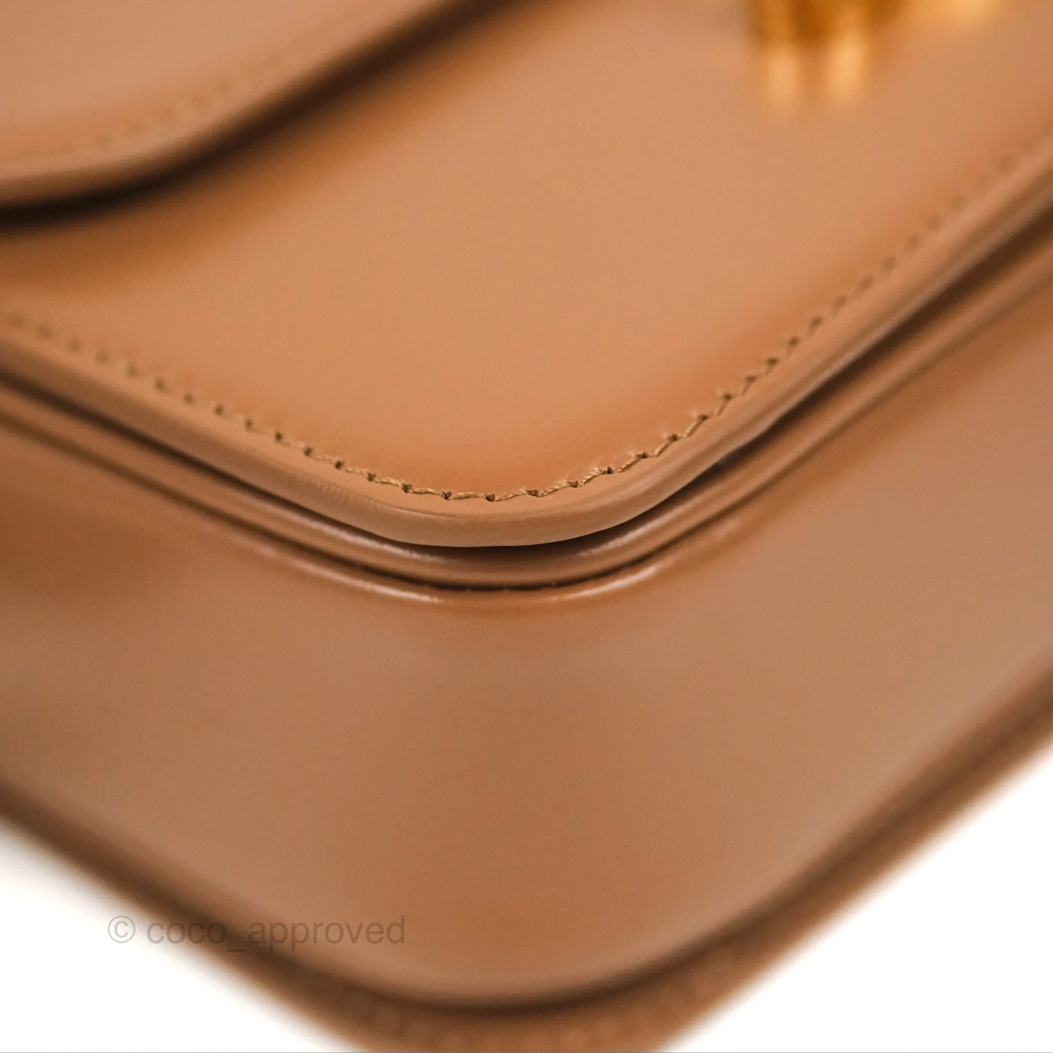 Celine Teen Triomphe Bag Shiny Calfskin Bronze