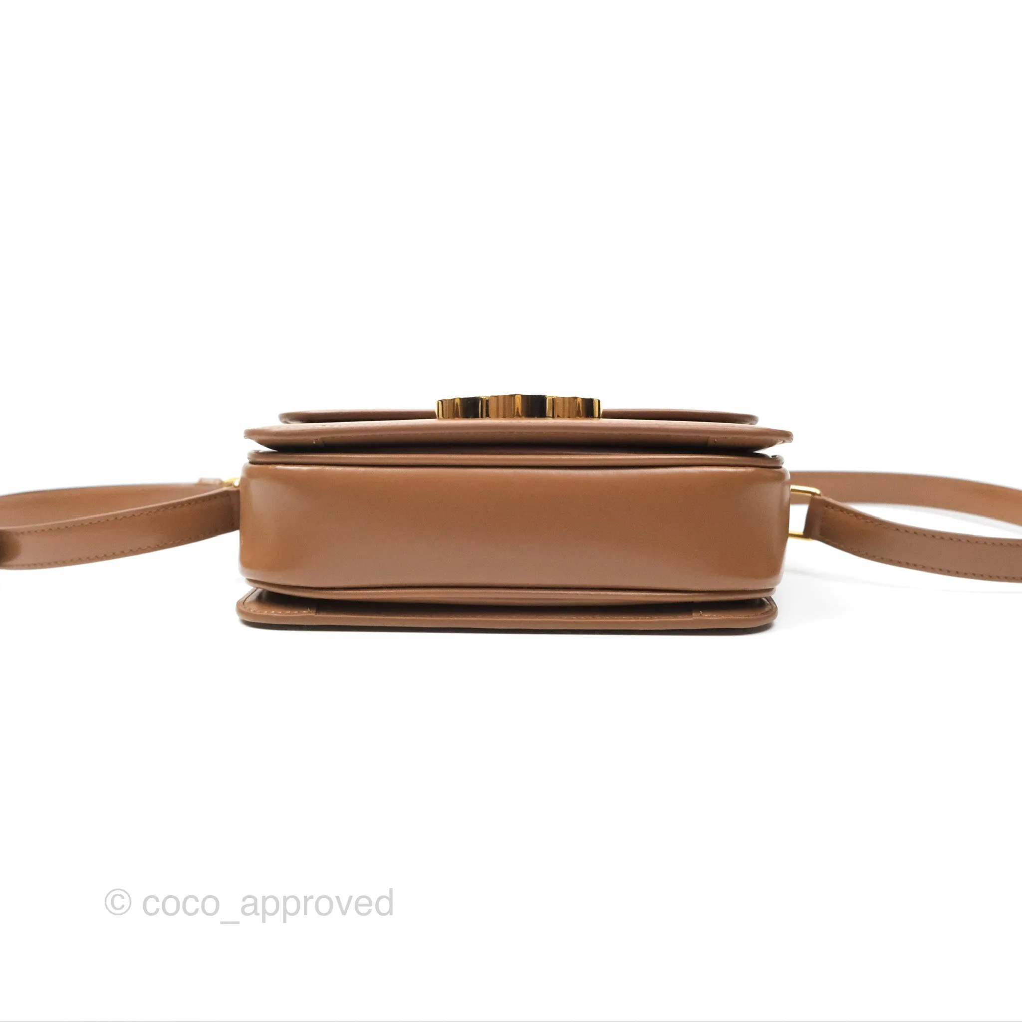 Celine Teen Triomphe Bag Shiny Calfskin Bronze